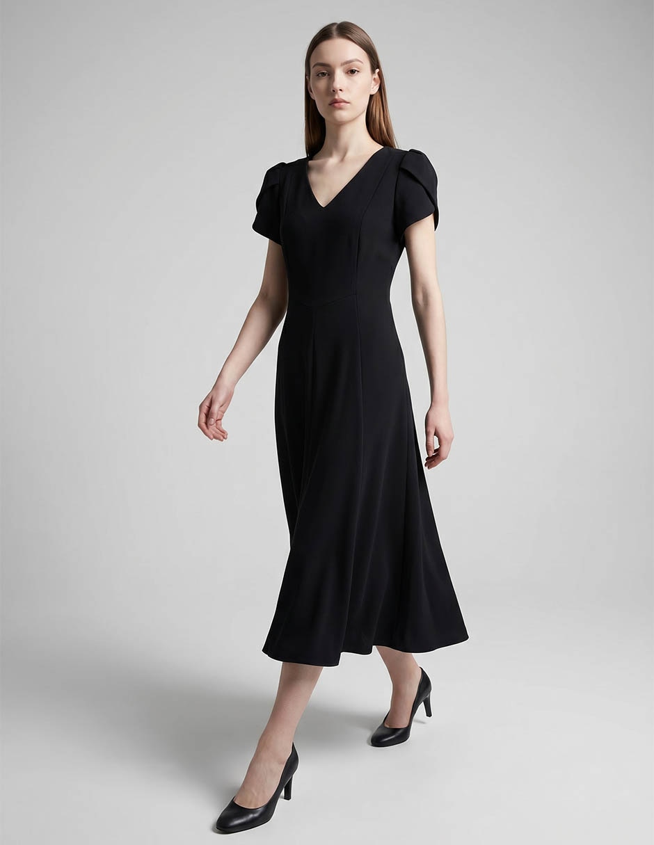Vestido midi casual calvin klein para mujer Vestido midi casual calvin klein para mujer