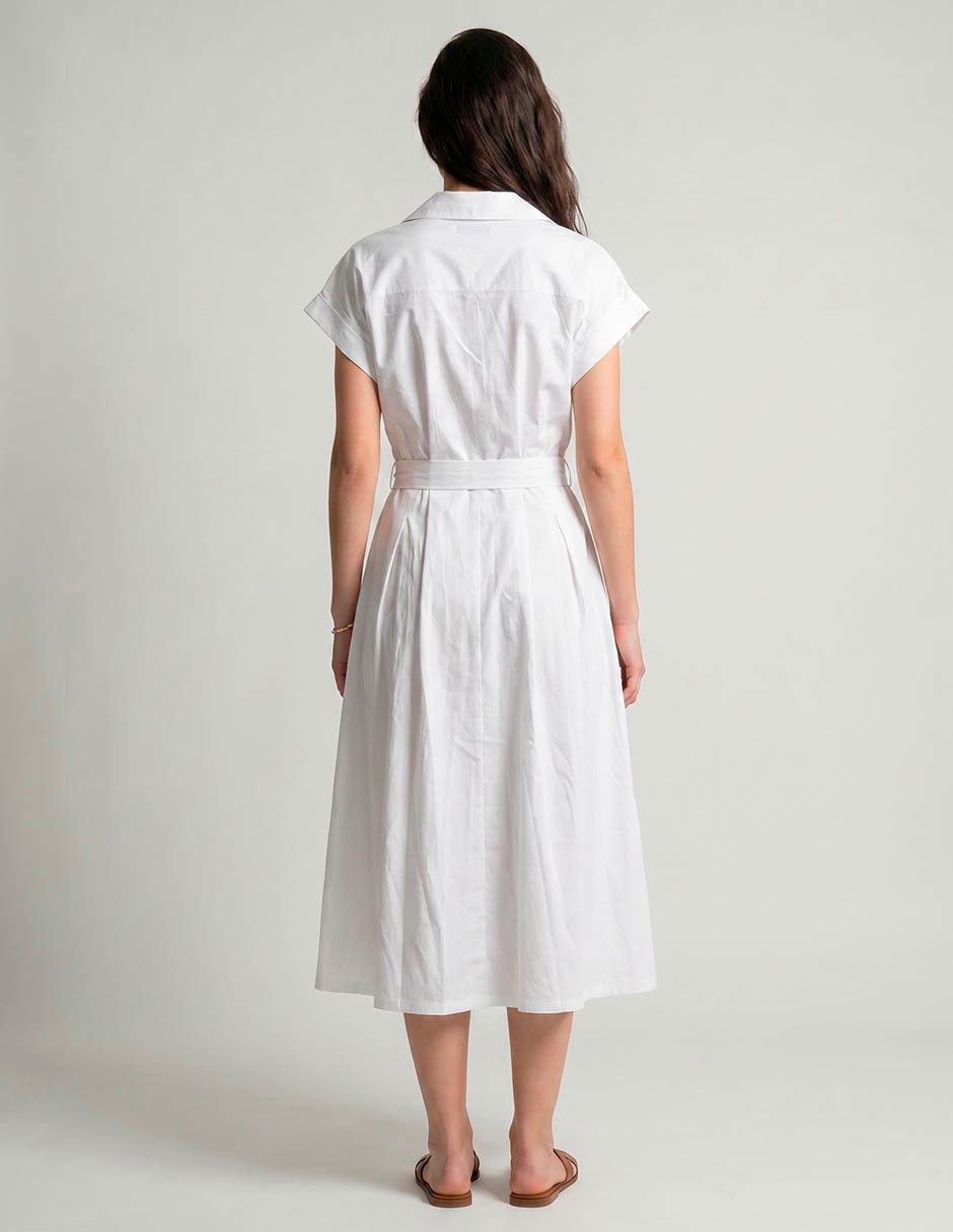 Vestido midi casual calvin klein para mujer