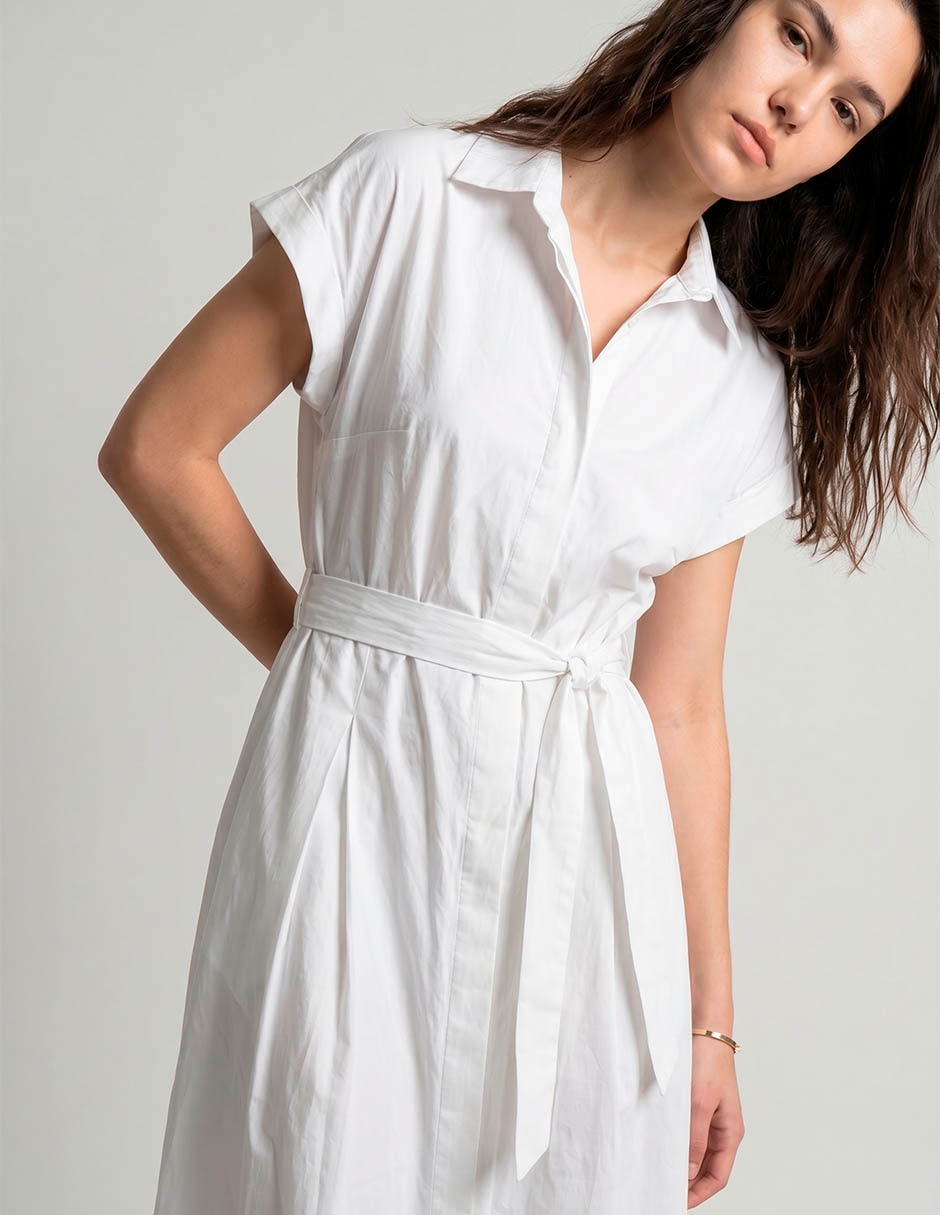 Vestido midi casual calvin klein para mujer