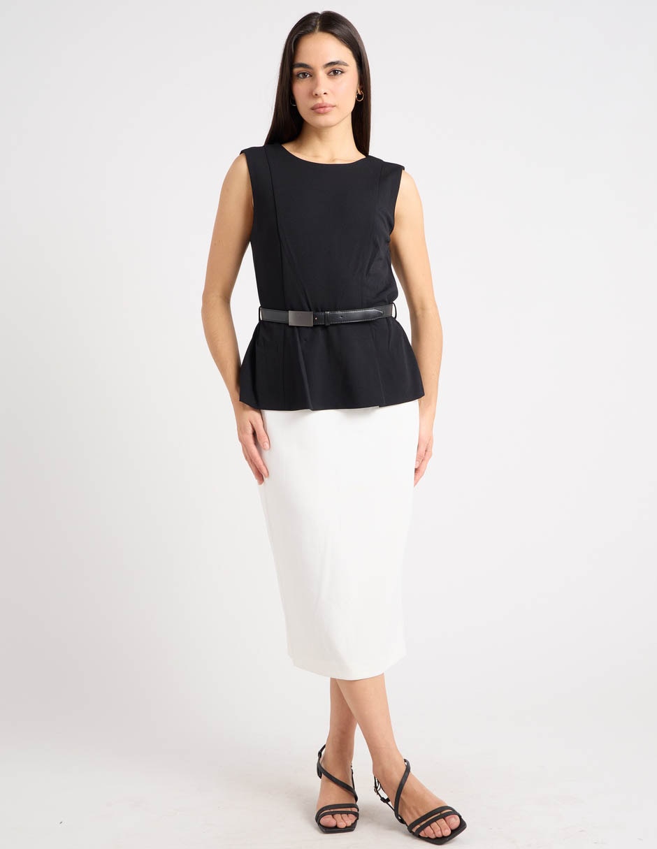 Vestido midi casual Calvin Klein para mujer 3