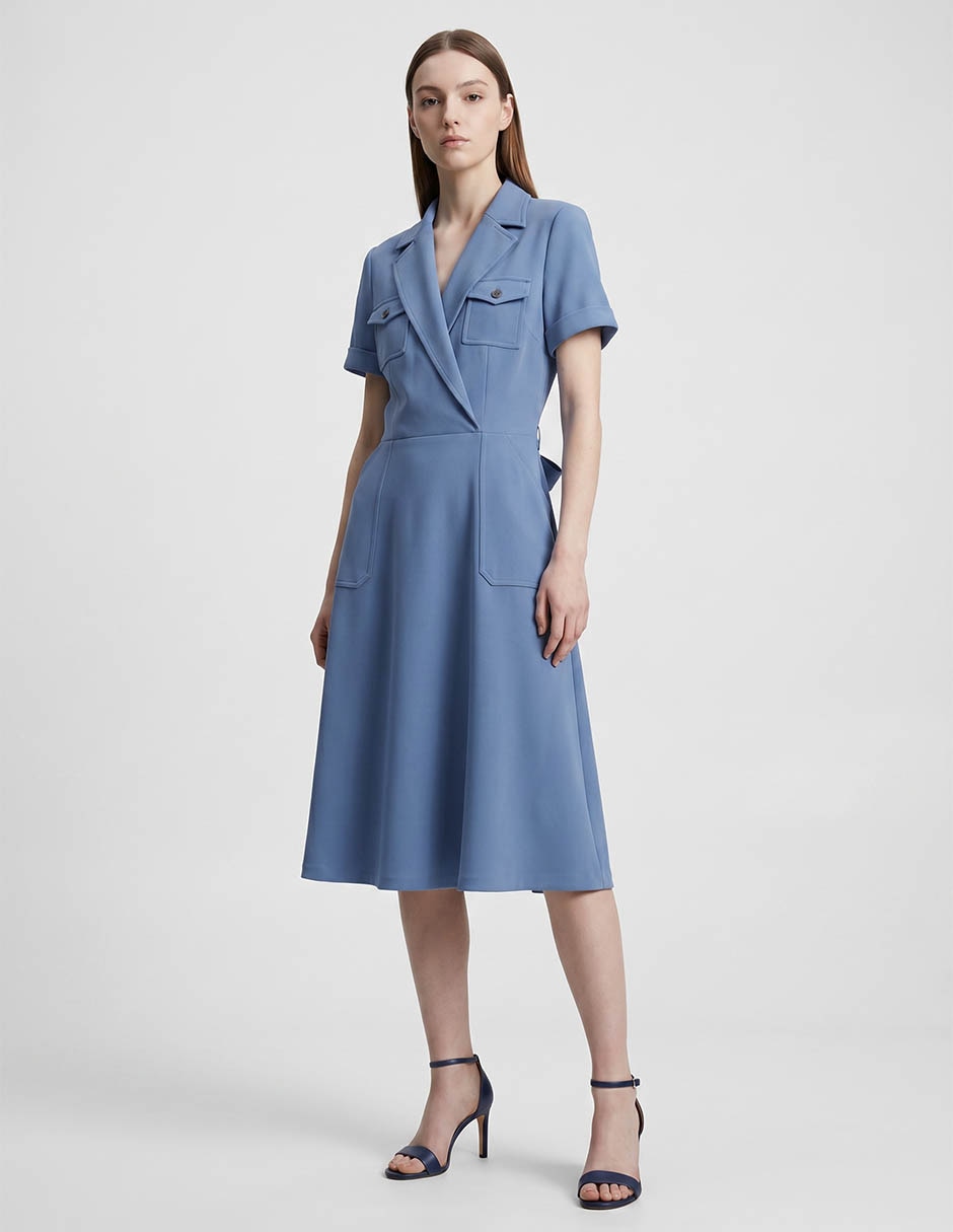 Vestido midi casual calvin klein para mujer Vestido midi casual calvin klein para mujer
