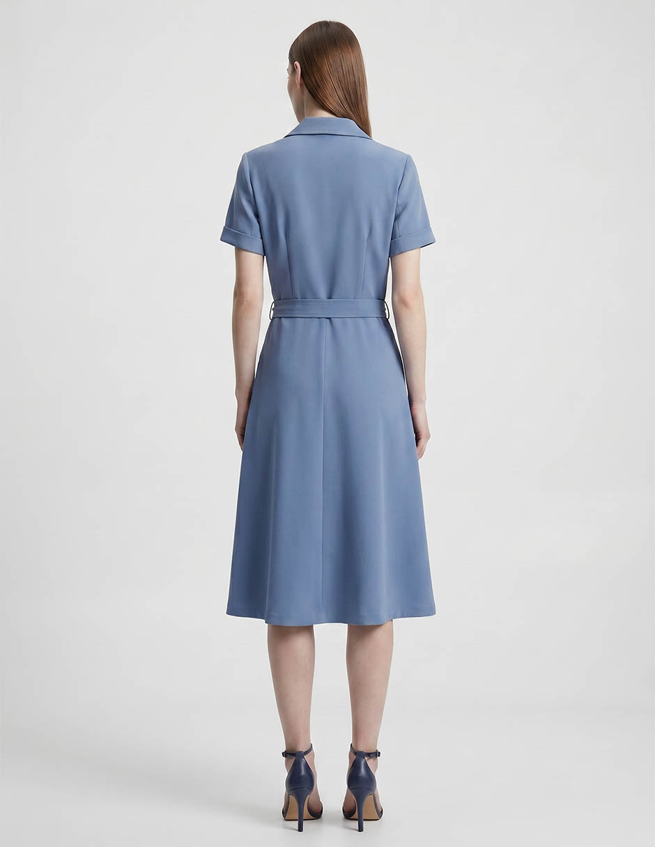 Vestido midi casual calvin klein para mujer