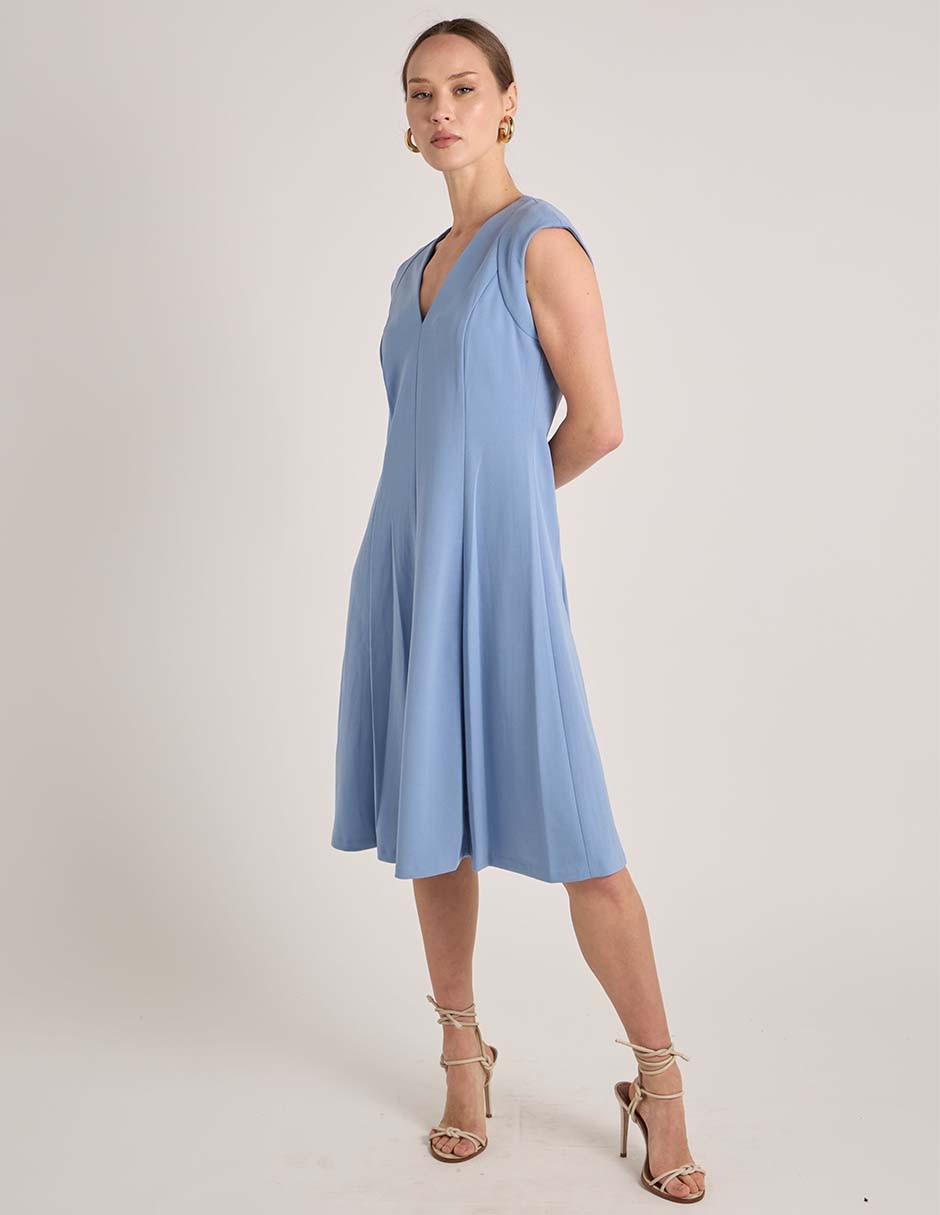 Vestido Cotail a la rodilla Calvin Klein para mujer 4