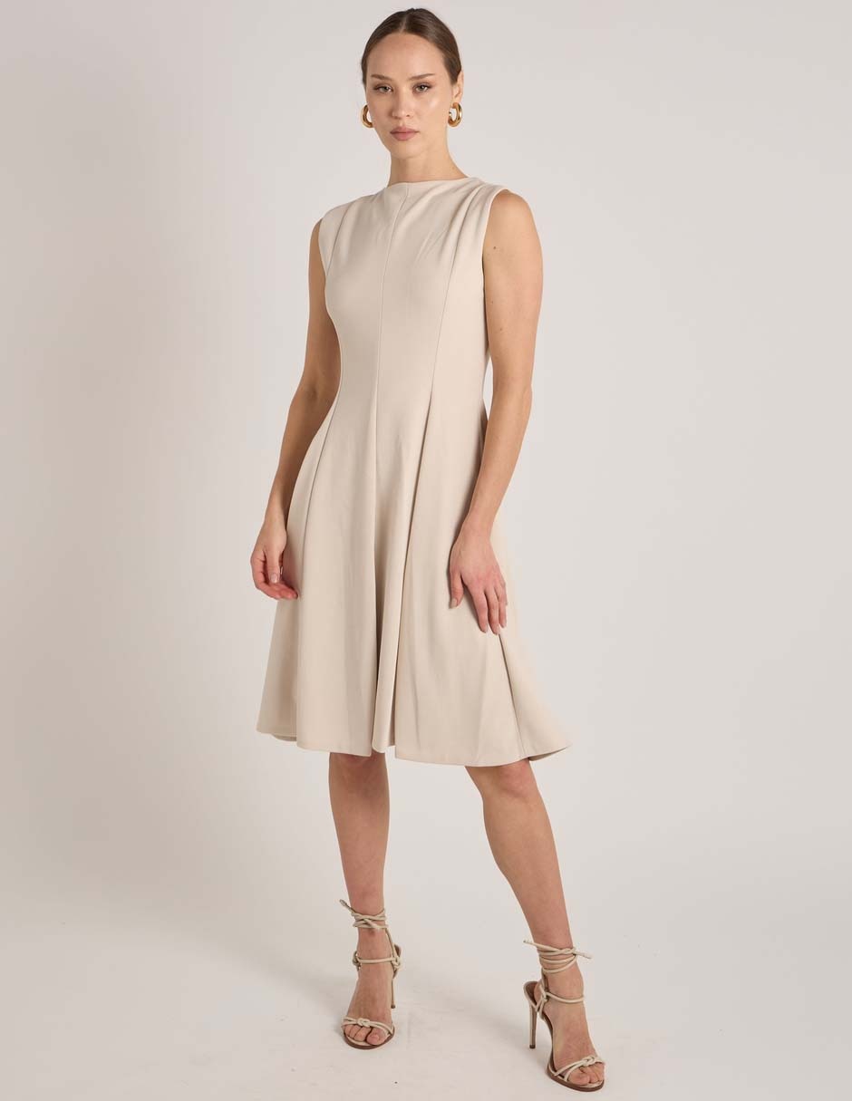 Vestido midi casual calvin klein para mujer