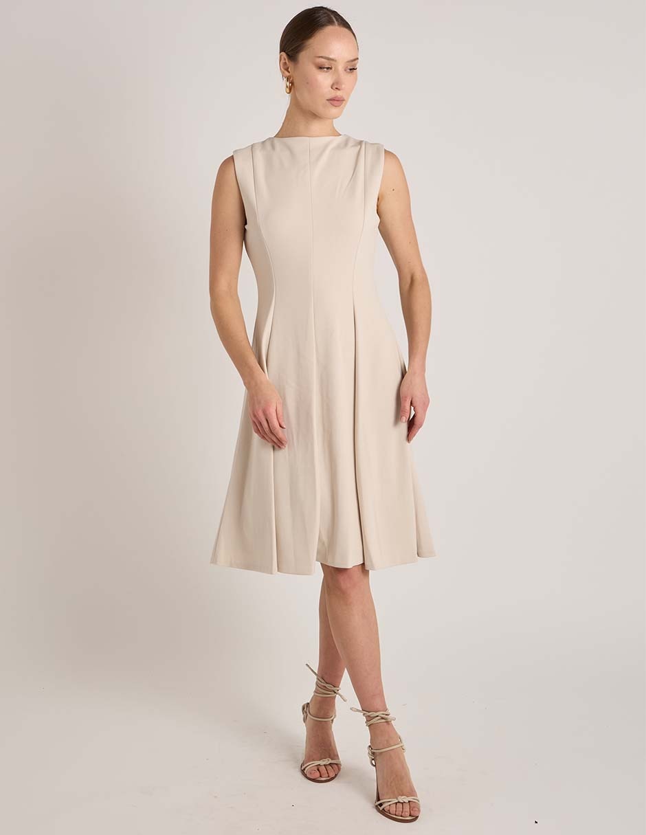 Vestido midi casual calvin klein para mujer