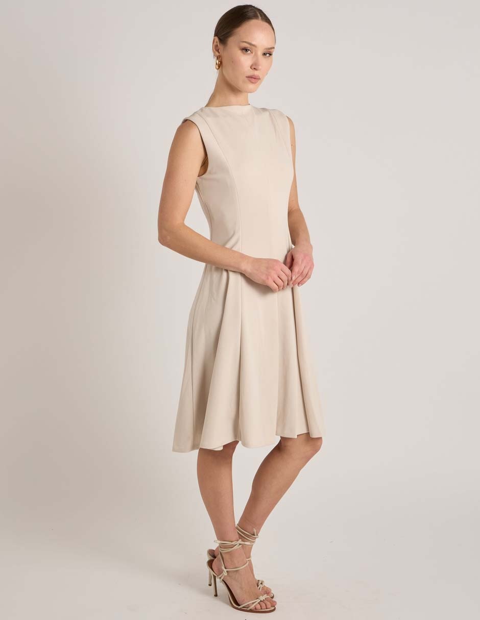 Vestido midi casual calvin klein para mujer