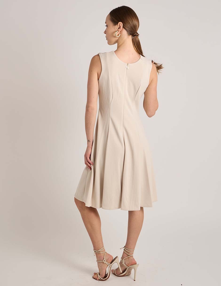 Vestido midi casual calvin klein para mujer