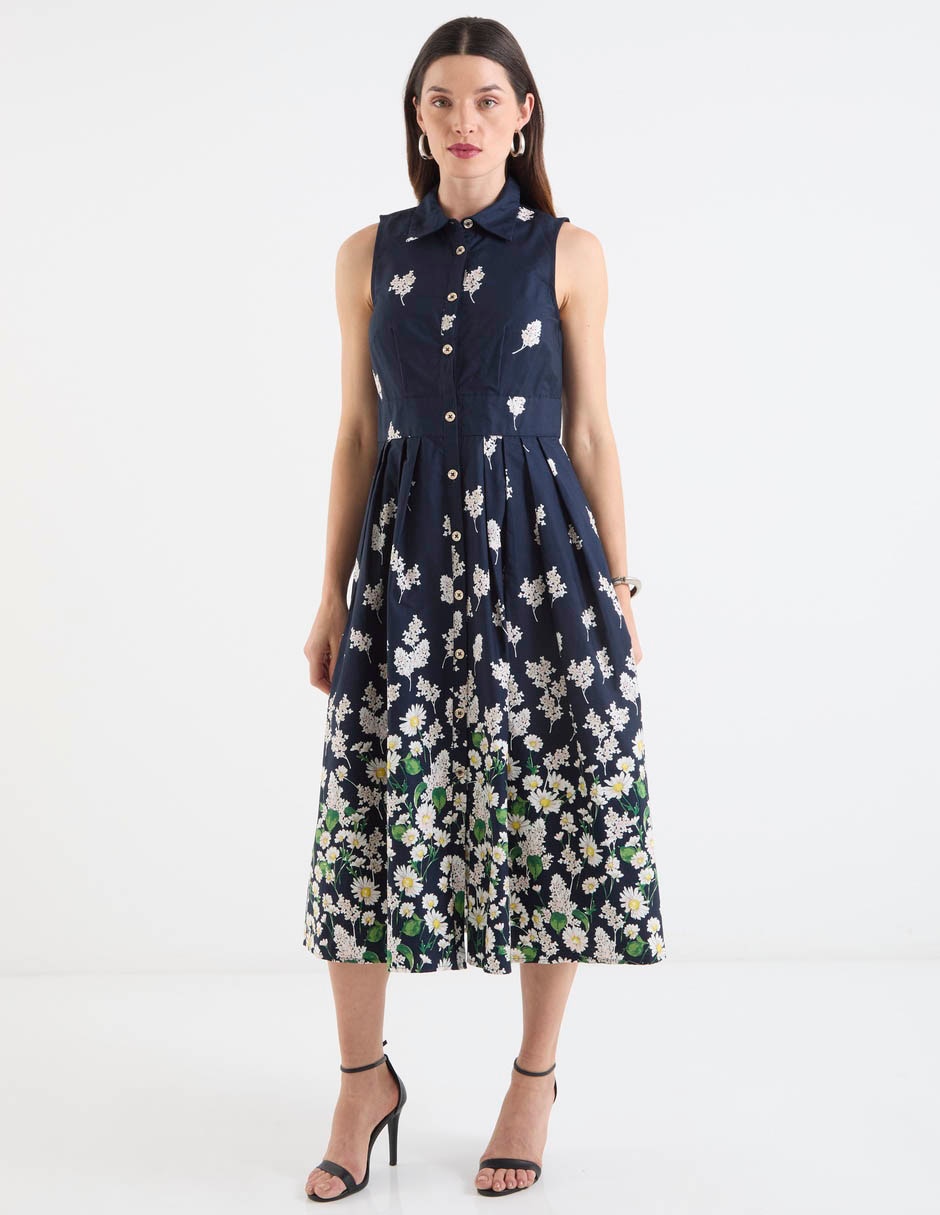 Vestido largo casual Hilfiger para mujer Vestido largo casual Hilfiger para mujer