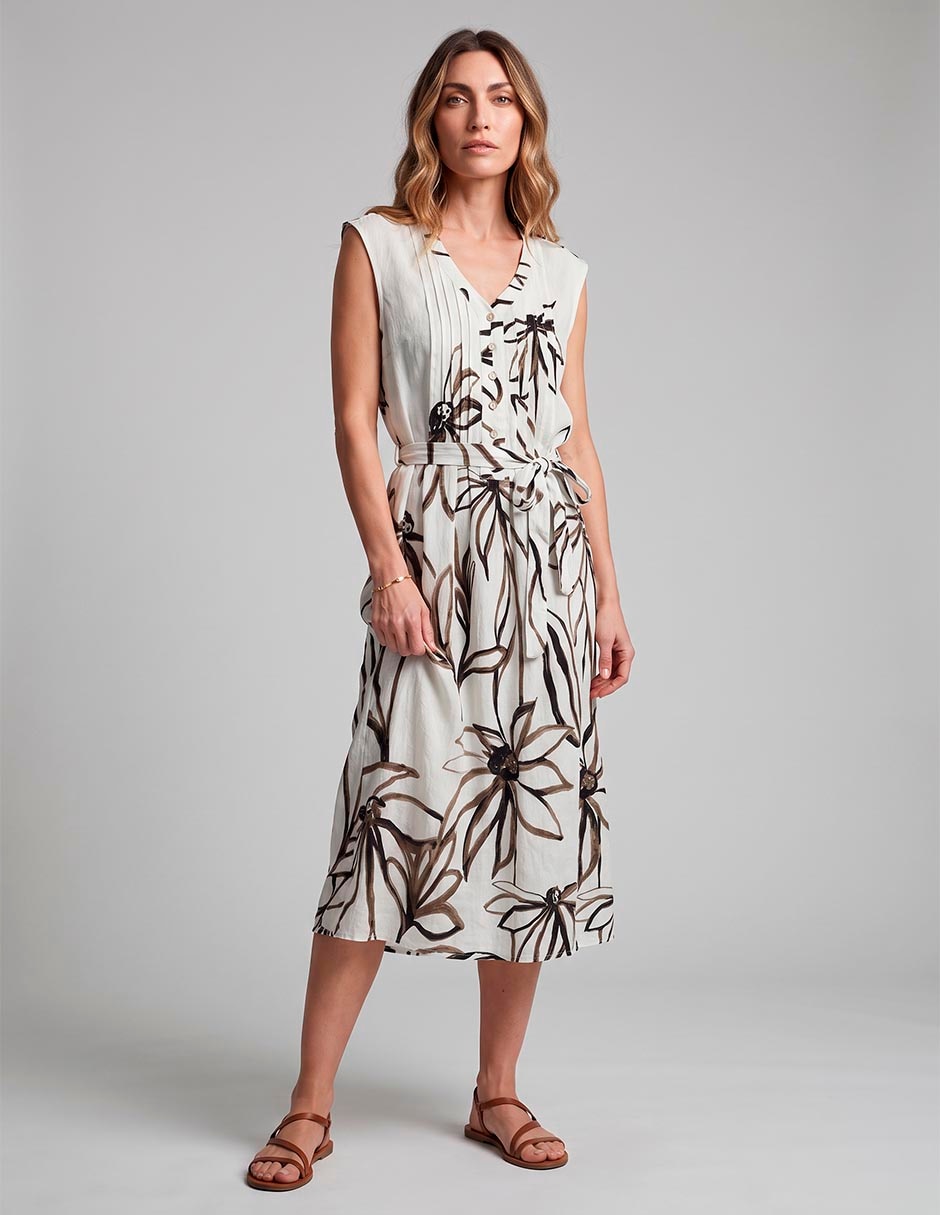 Vestido midi casual para mujer Vestido midi casual para mujer