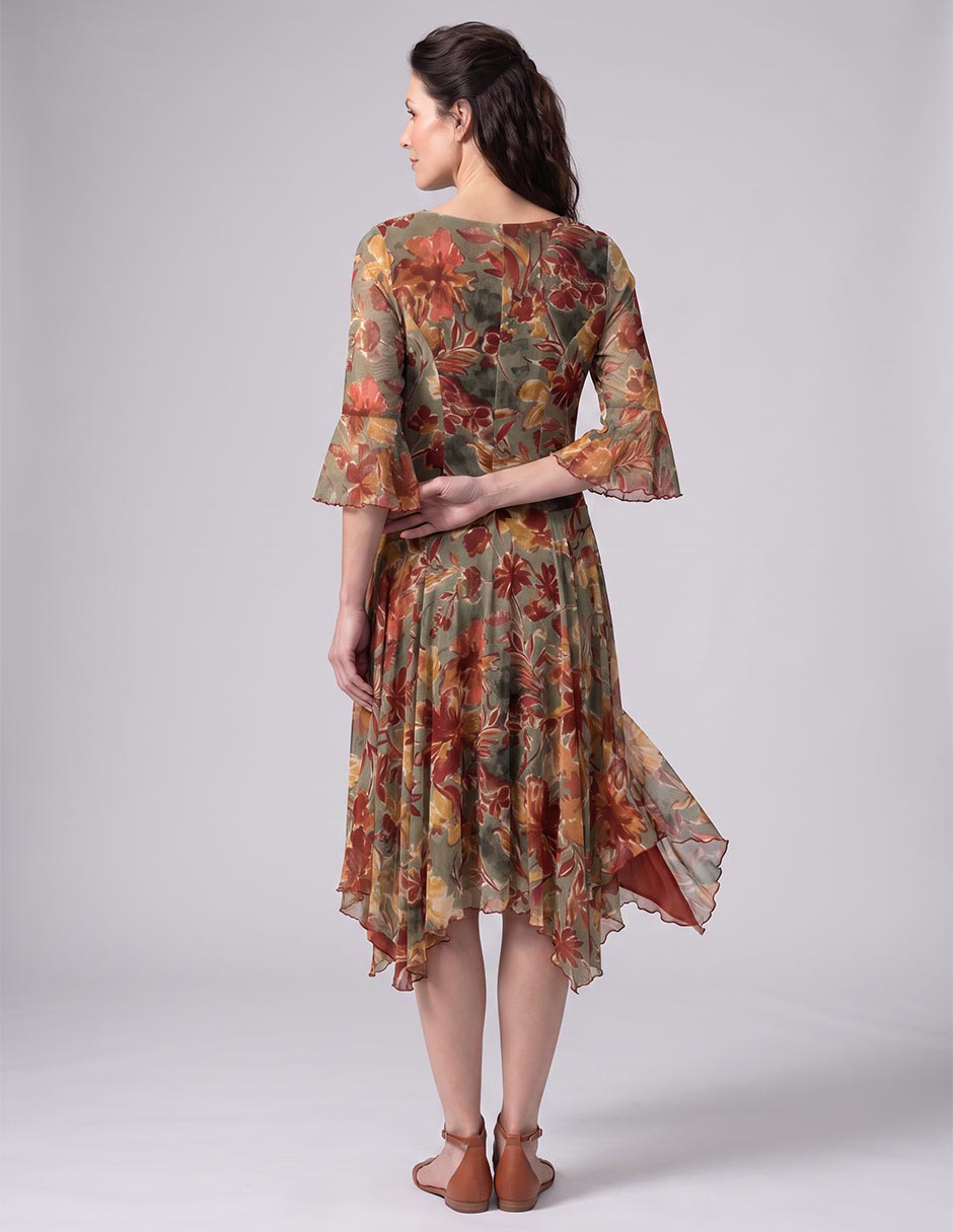 Vestido arriba rodilla casual para mujer 4
