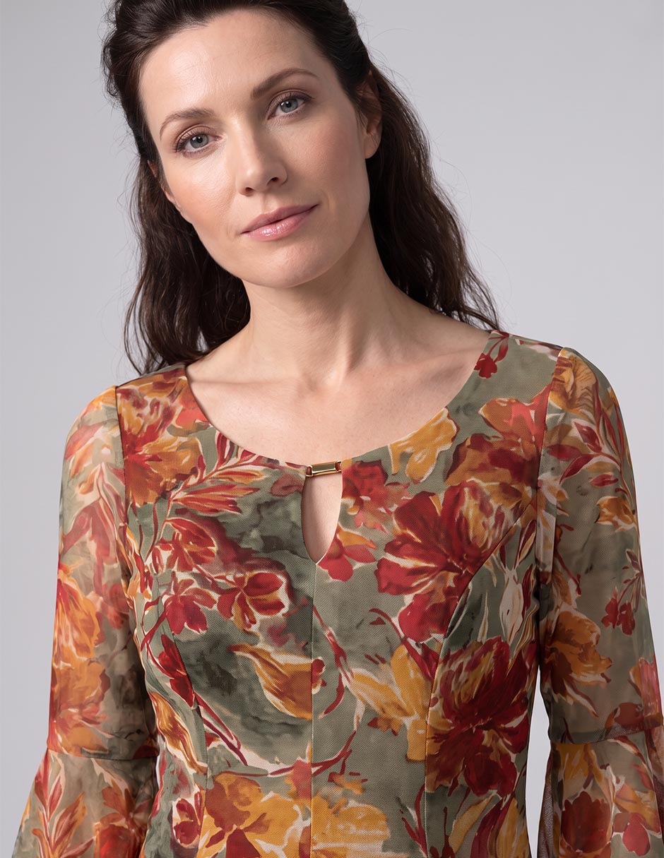 Vestido arriba rodilla casual para mujer 3