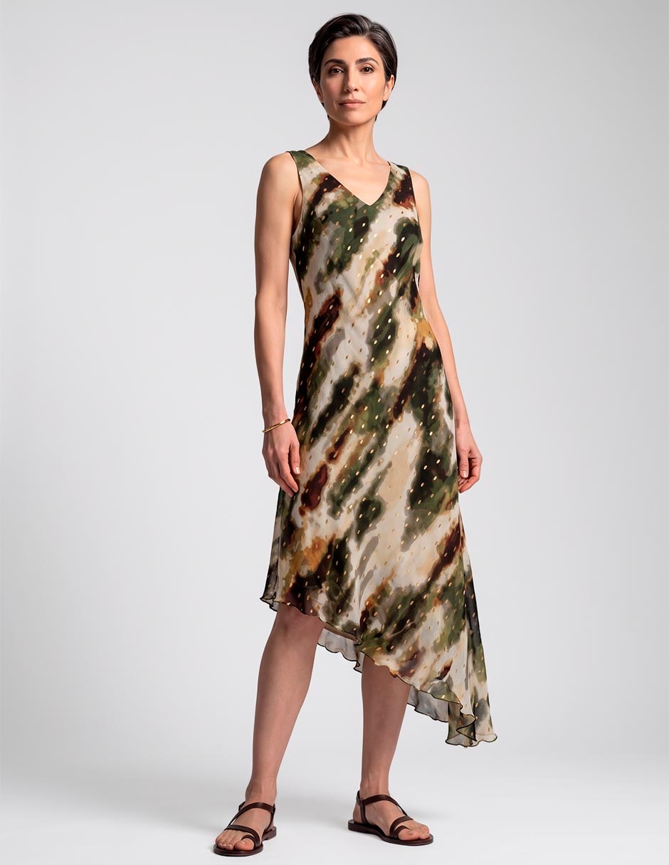 Vestido a la rodilla casual para mujer