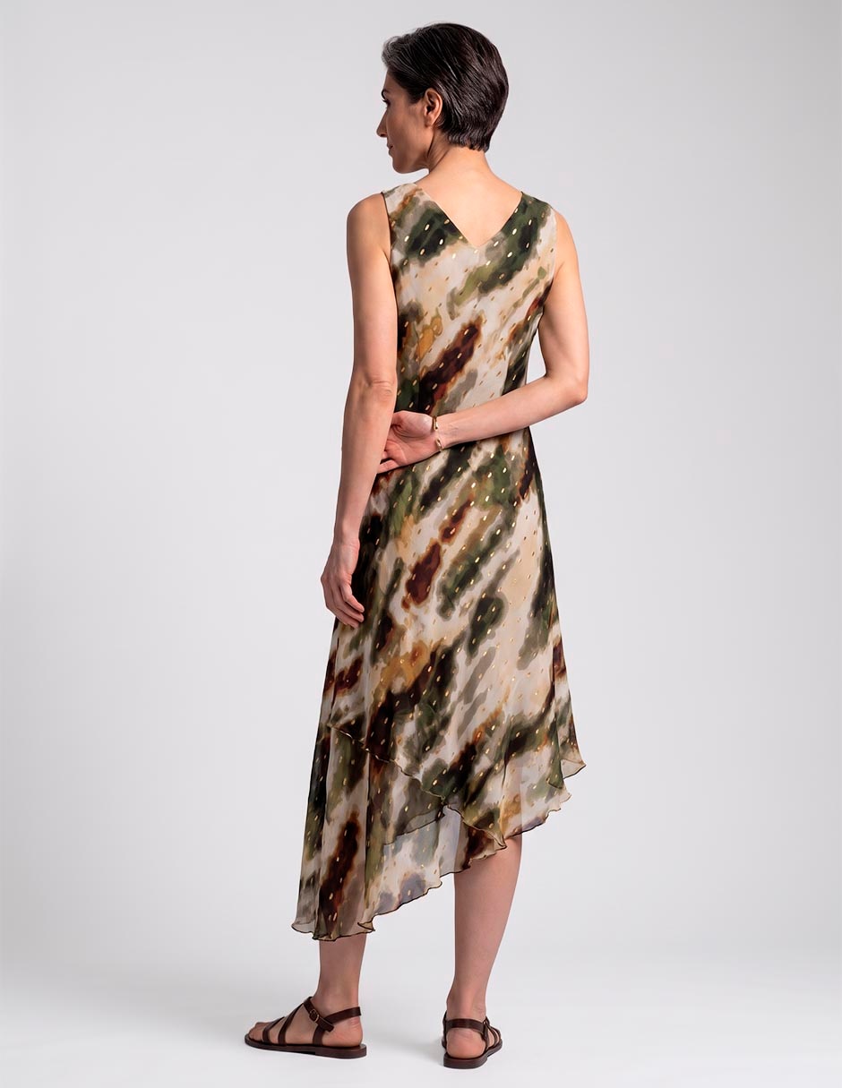 Vestido a la rodilla casual para mujer
