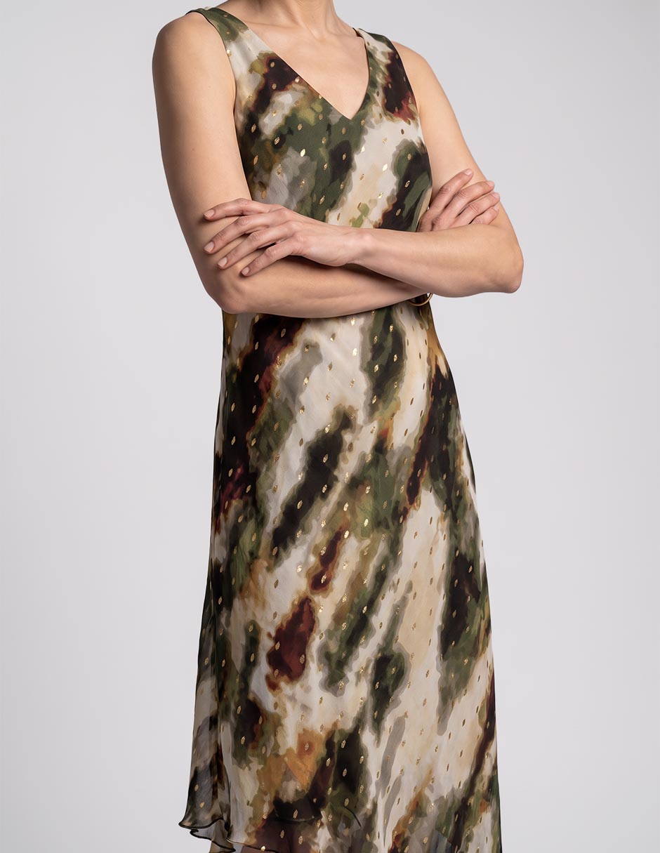 Vestido a la rodilla casual para mujer