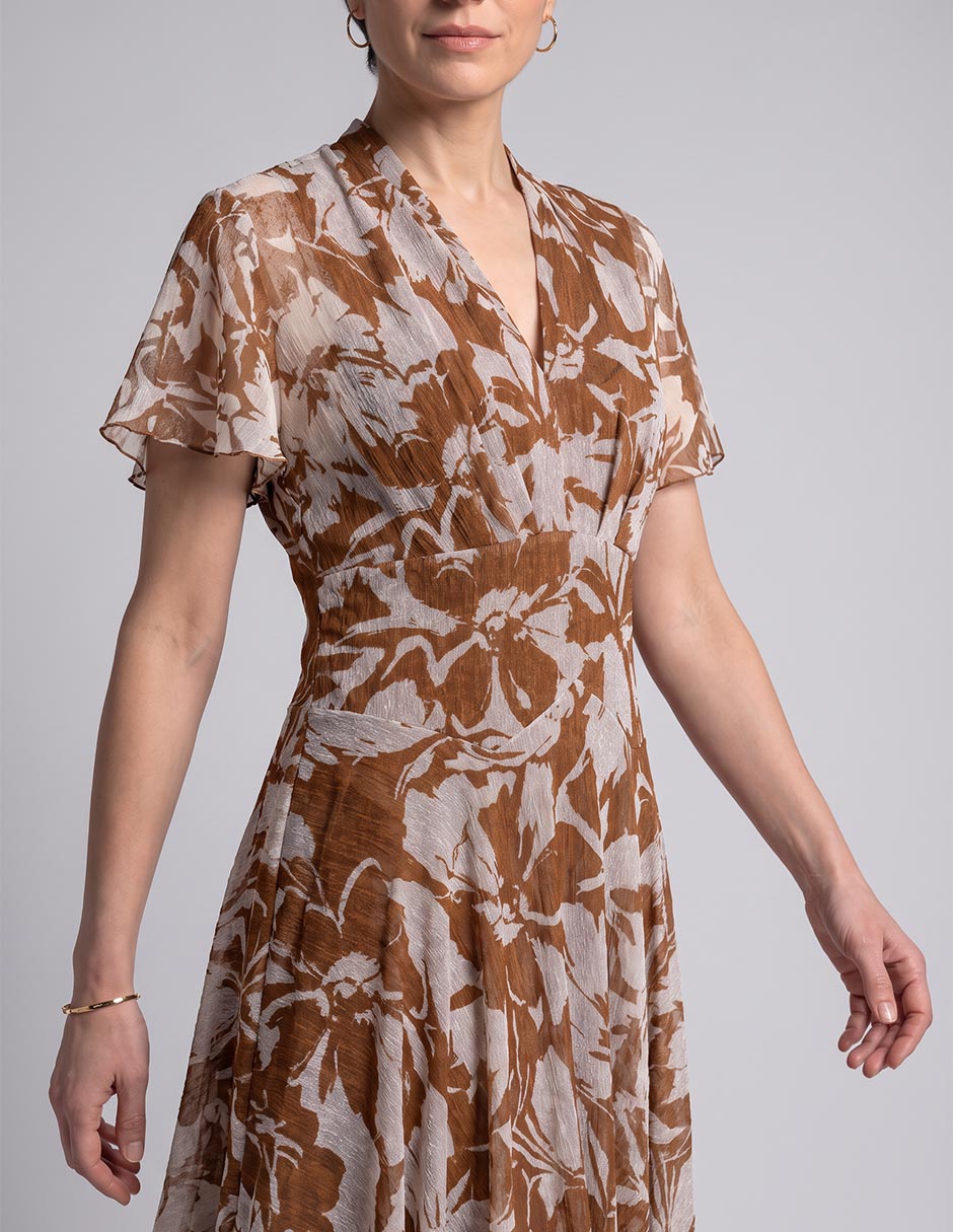Vestido arriba rodilla casual para mujer 2