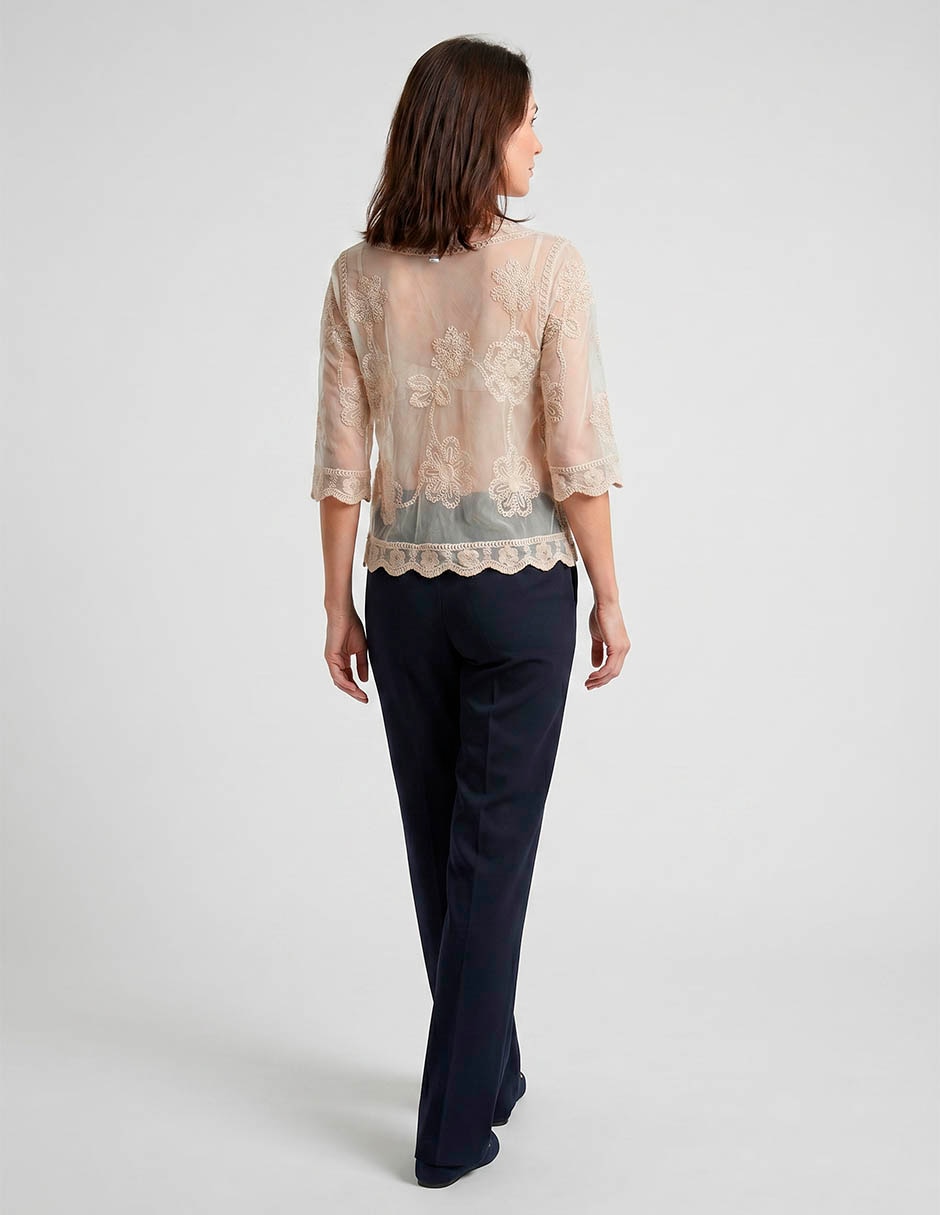 Suéter cuello chal para mujer 2
