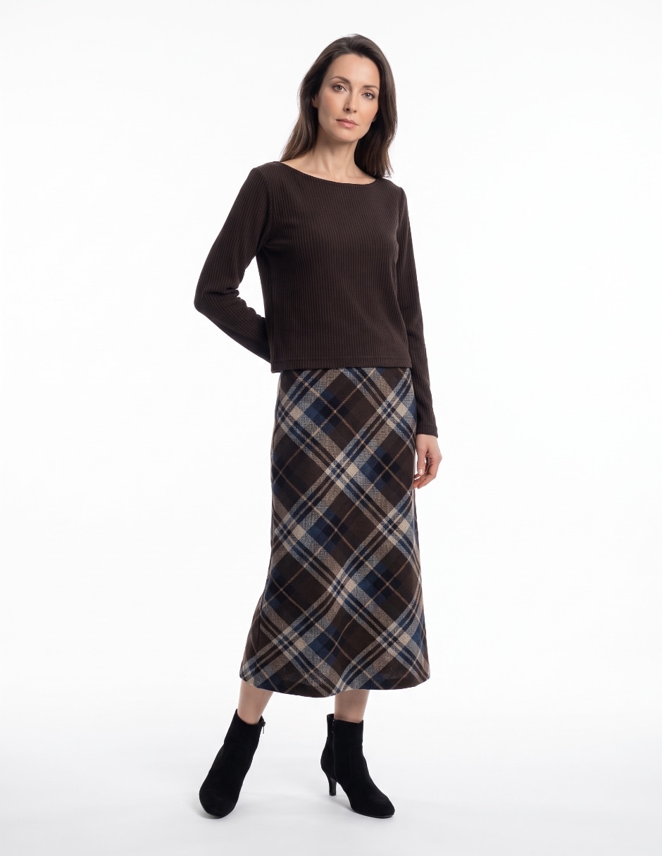 Vestido midi casual para mujer Vestido midi casual para mujer