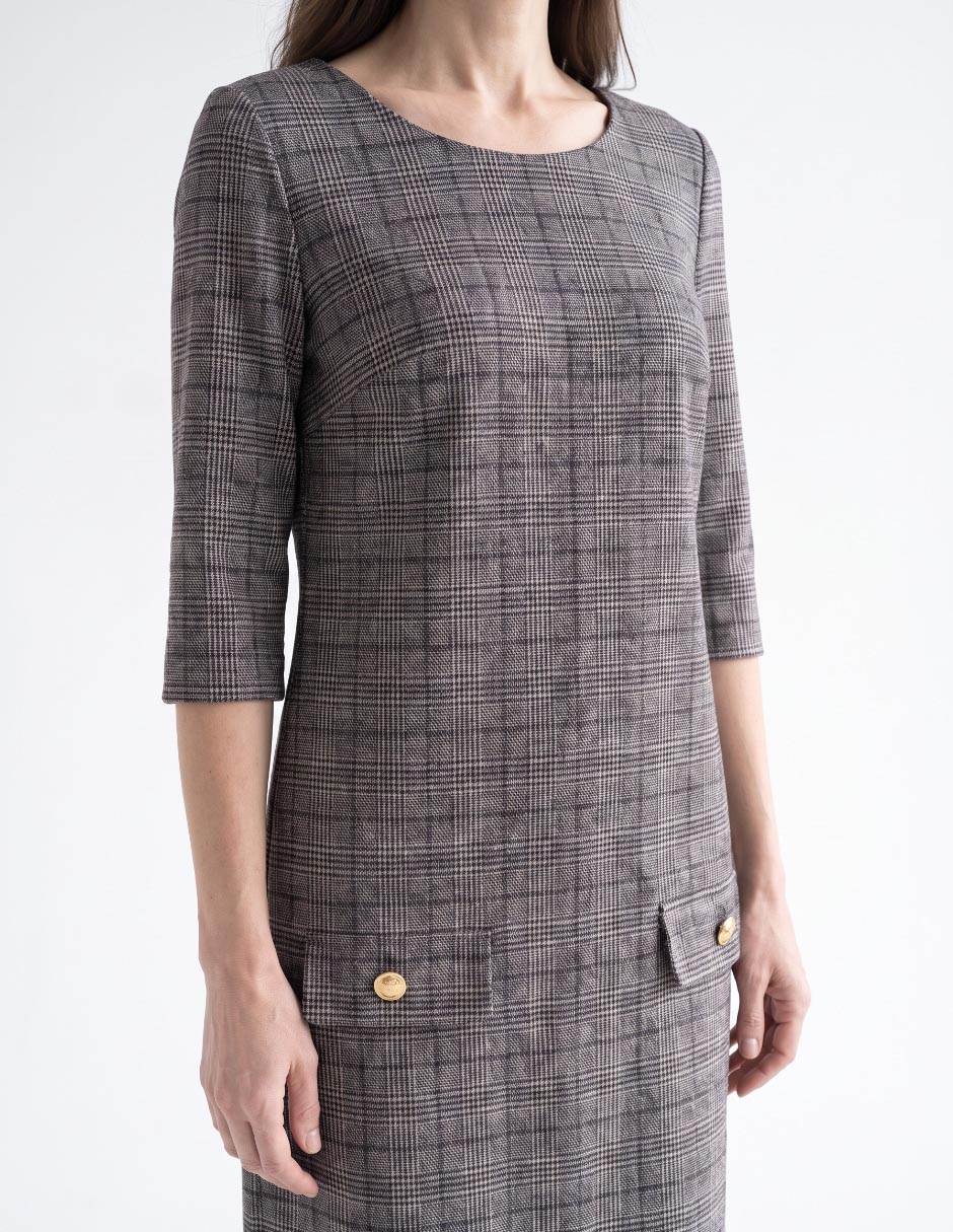 Vestido a la rodilla casual para mujer 4