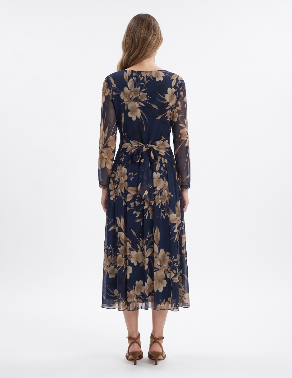 Vestido a la rodilla casual para mujer 2