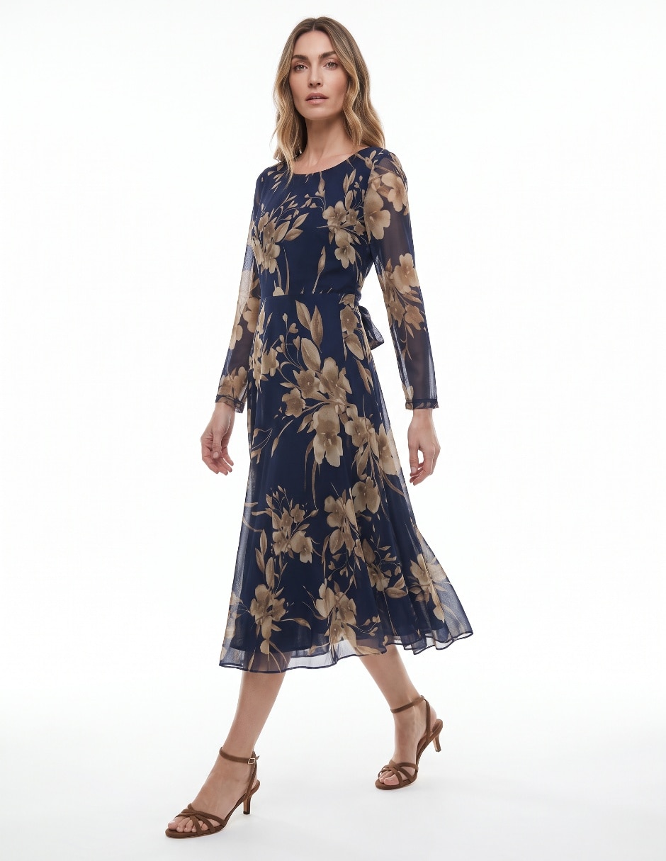 Vestido a la rodilla casual para mujer 3