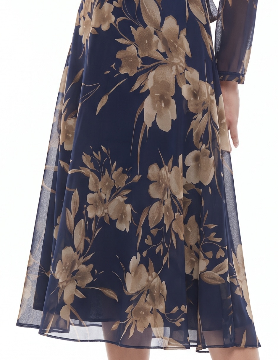 Vestido a la rodilla casual para mujer 4