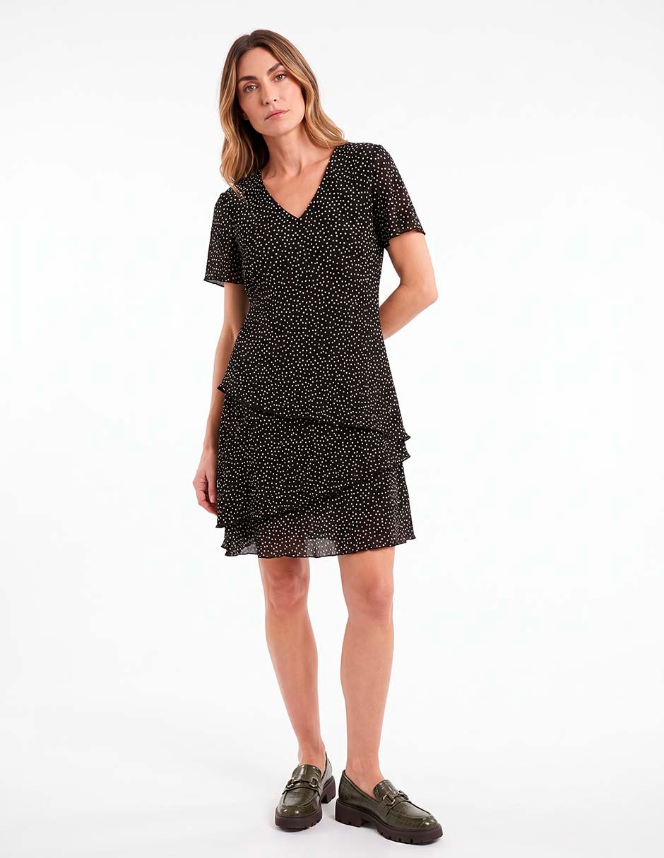 Vestido arriba rodilla casual para mujer 3