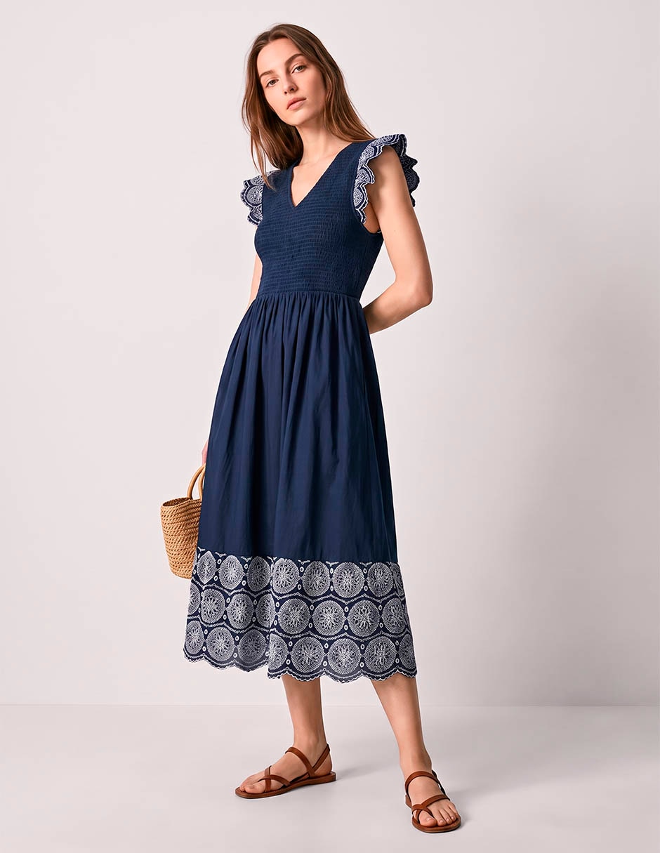 Vestido midi casual para mujer Vestido midi casual para mujer