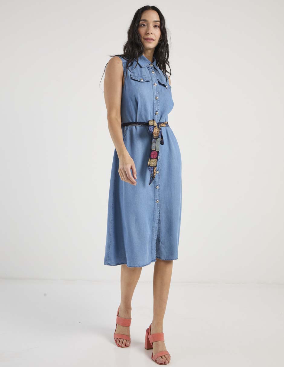 Vestido a la rodilla casual para mujer 3
