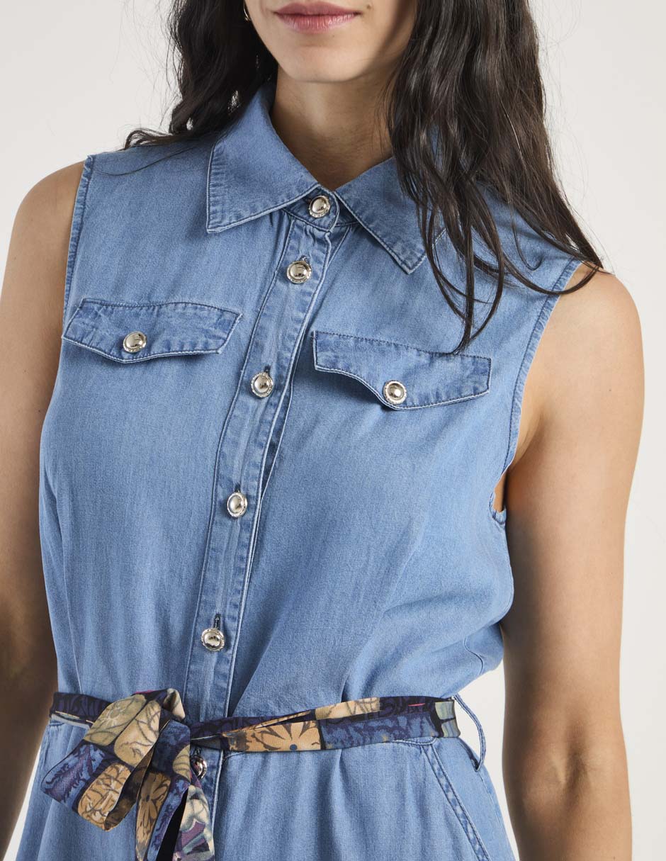 Vestido a la rodilla casual para mujer 4