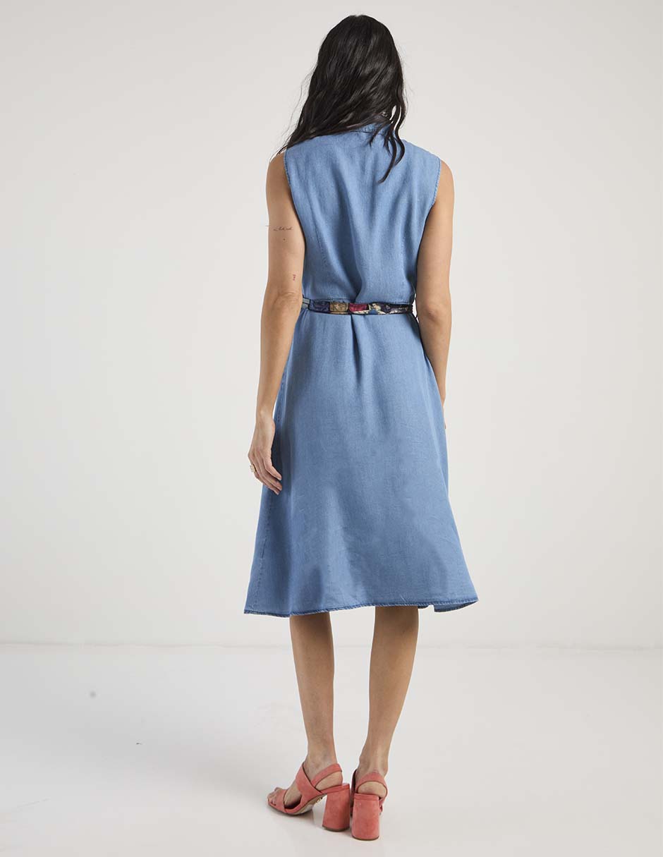 Vestido a la rodilla casual para mujer 6