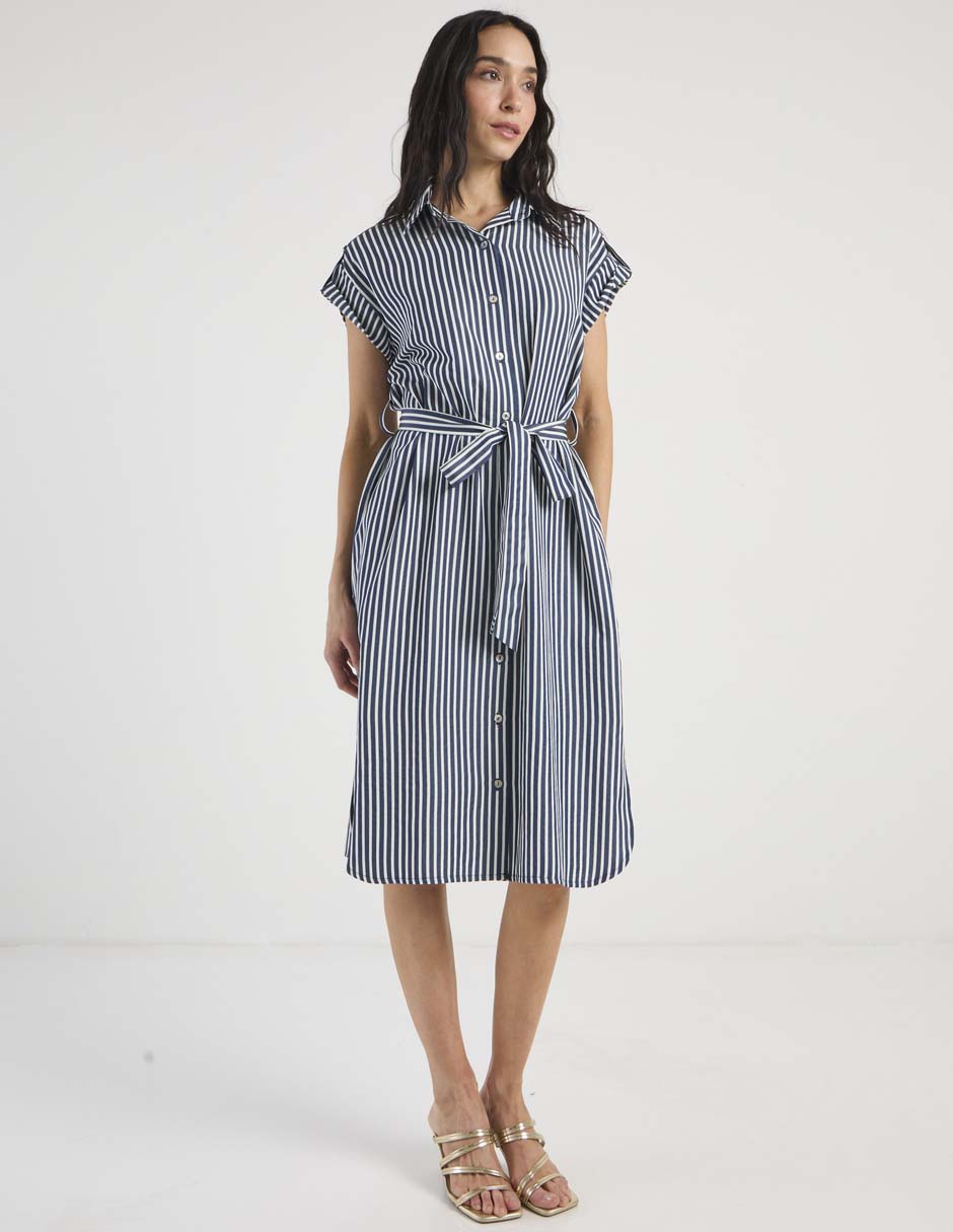 Vestido a la rodilla casual para mujer