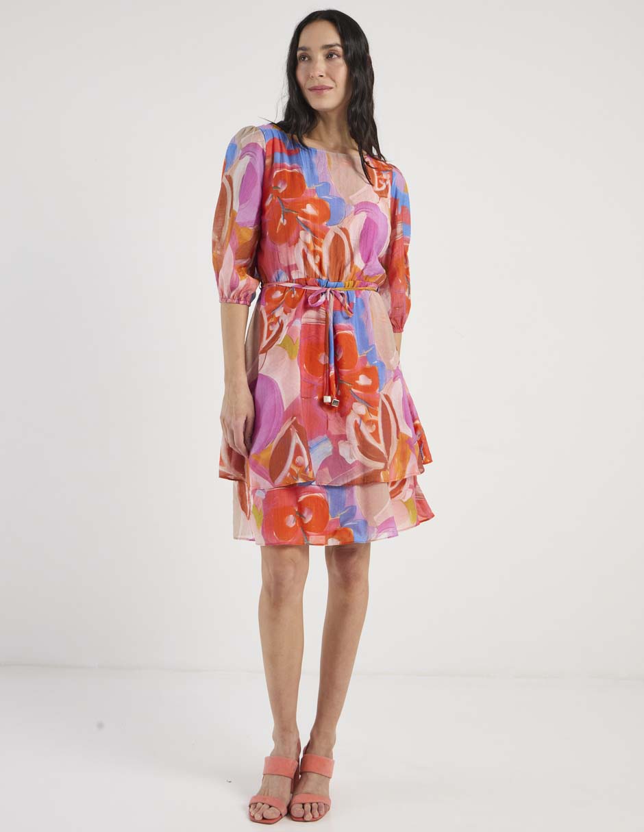 Vestido a la rodilla casual para mujer