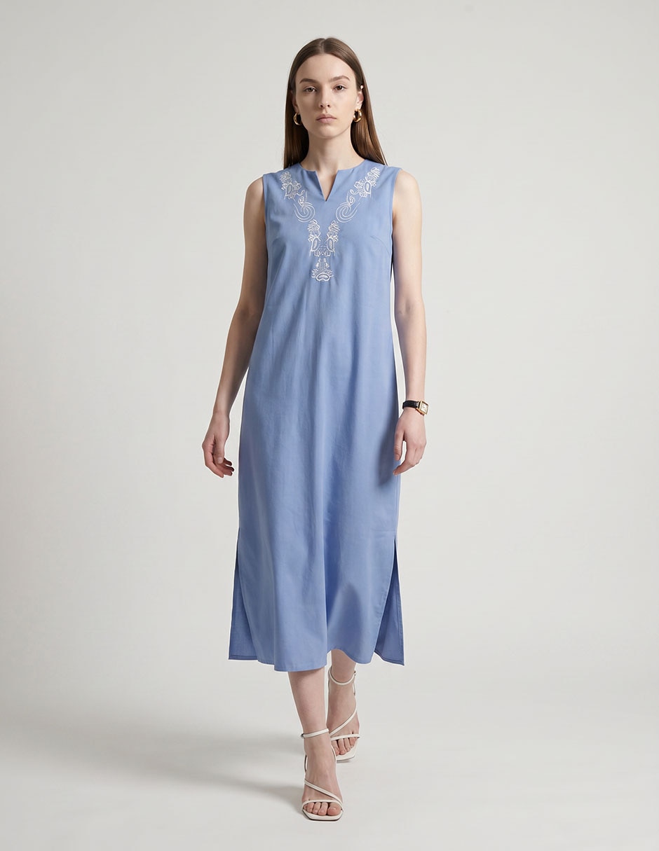 Vestido midi casual para mujer Vestido midi casual para mujer