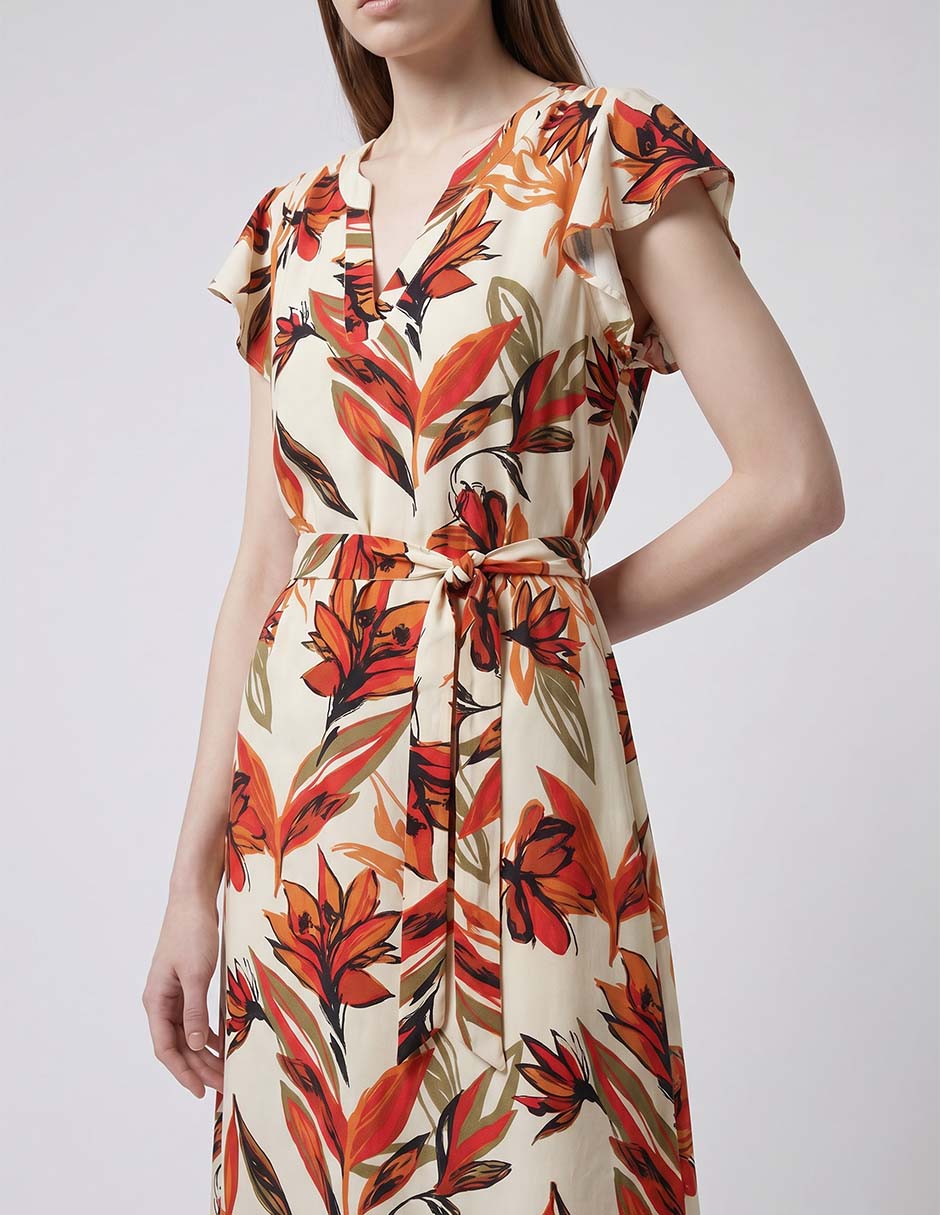 Vestido Midi Casual Rue De La Paix Vestidos De Fiesta Y Casuales Para Mujer 3