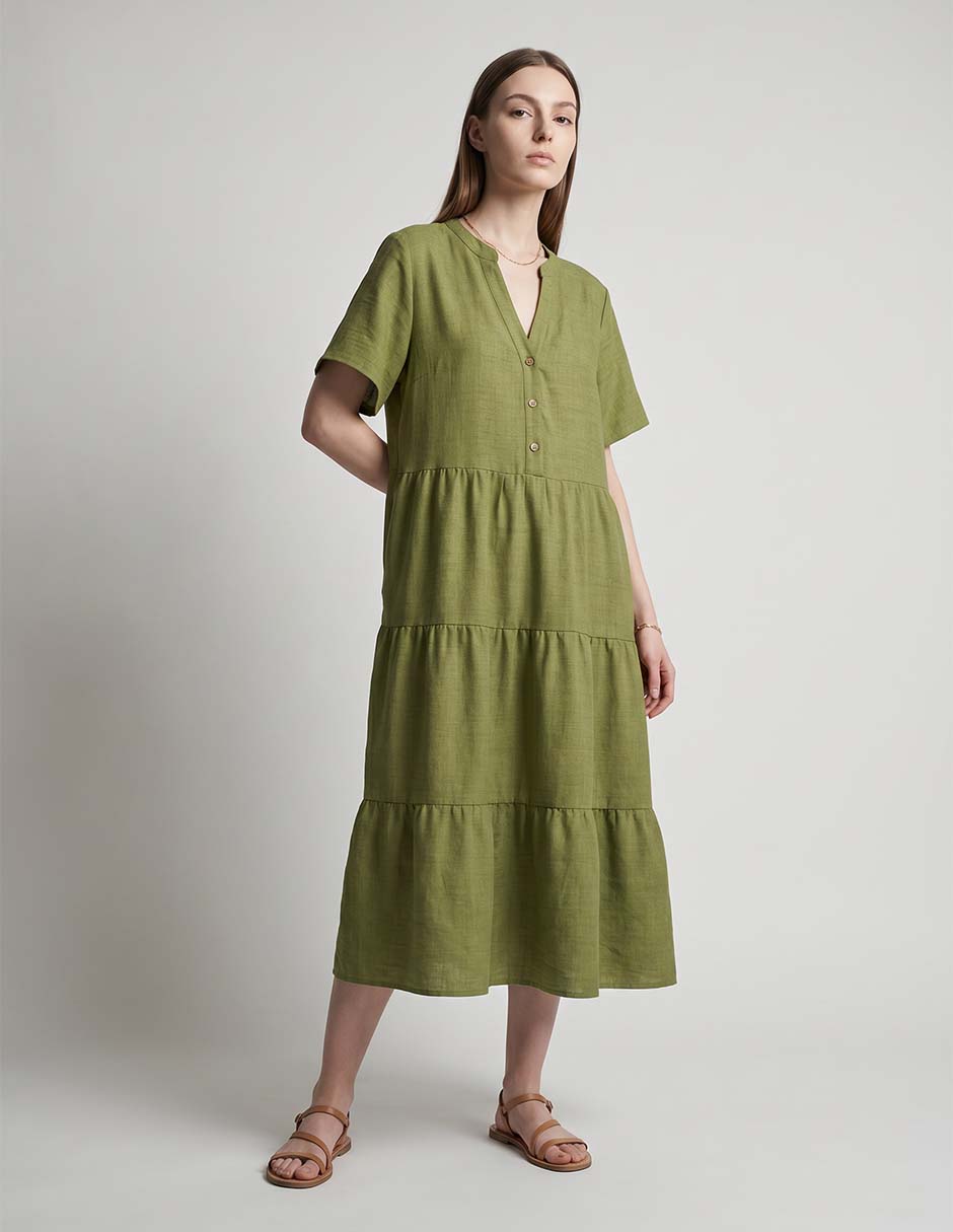 Vestido Maxi Casual Rue De La Paix Vestidos De Fiesta Y Casuales Para Mujer