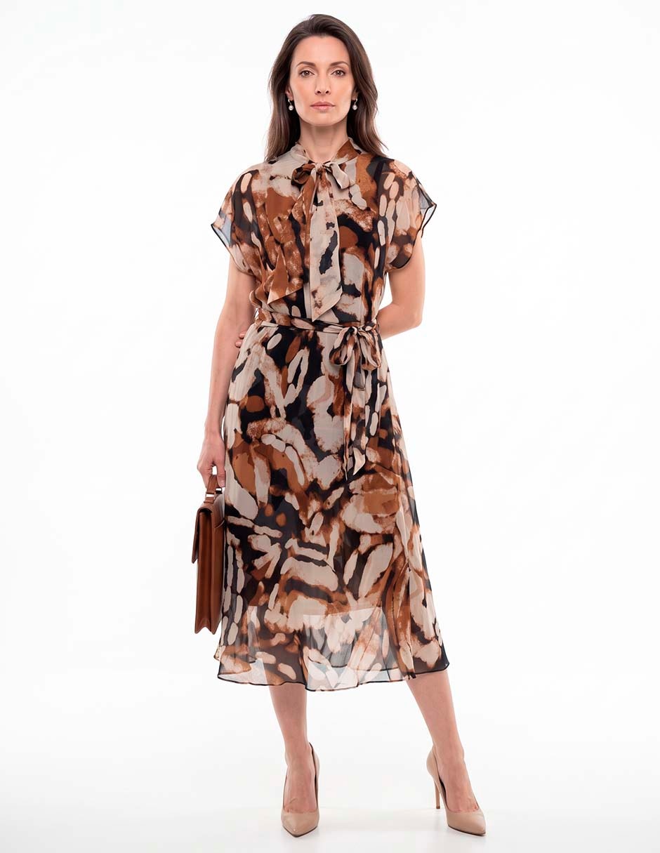 Vestido manga corta para mujer 4