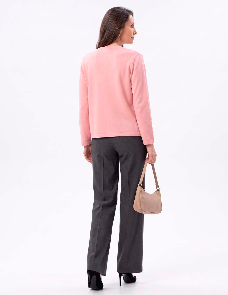 Suéter cuello redondo para mujer 4