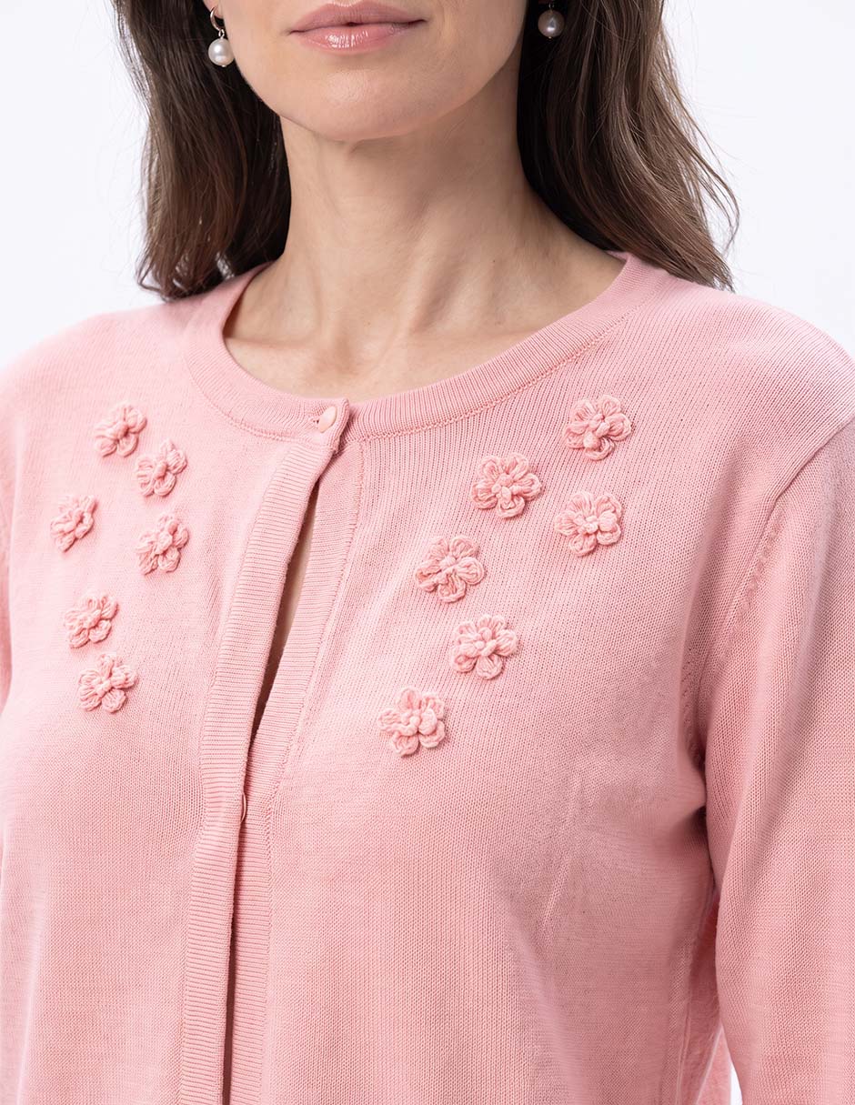 Suéter cuello redondo para mujer 2