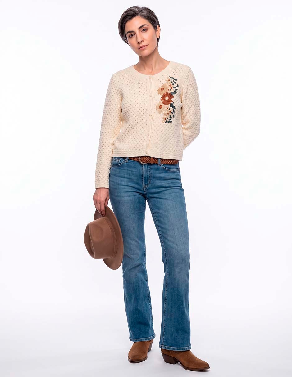 Suéter cuello redondo para mujer Suéter cuello redondo para mujer