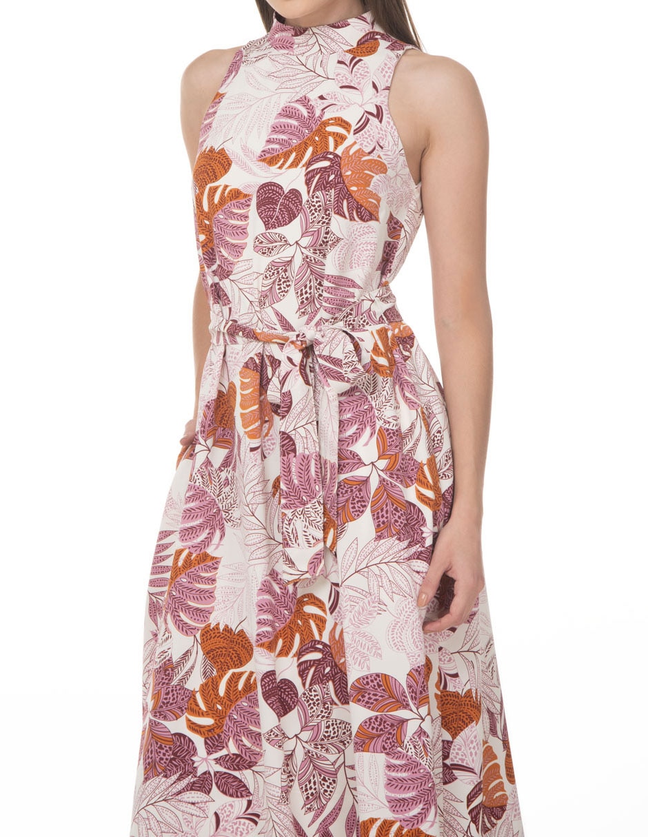Vestido midi casual coleccion mayo para mujer 4