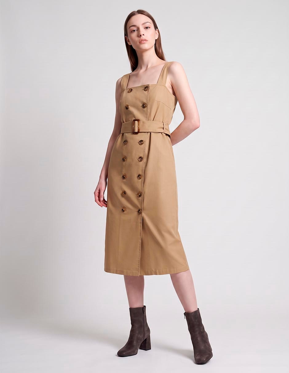 Vestido midi casual para mujer