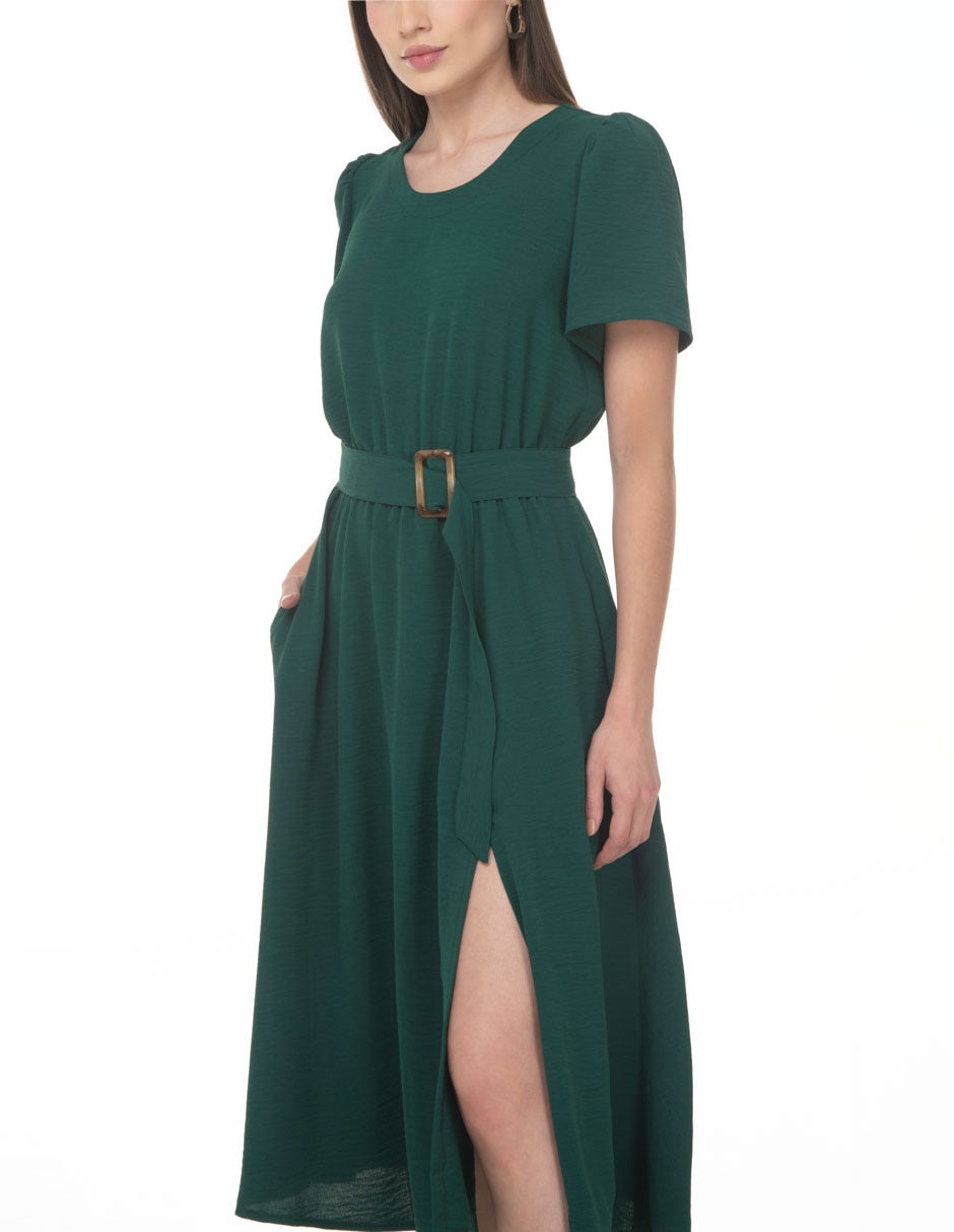 Vestido midi casual coleccion junio para mujer 3