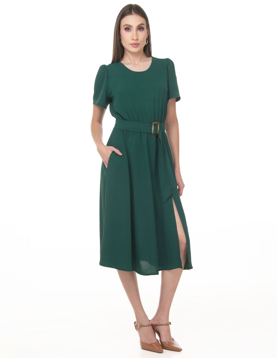 Vestido midi casual coleccion junio para mujer Vestido midi casual coleccion junio para mujer