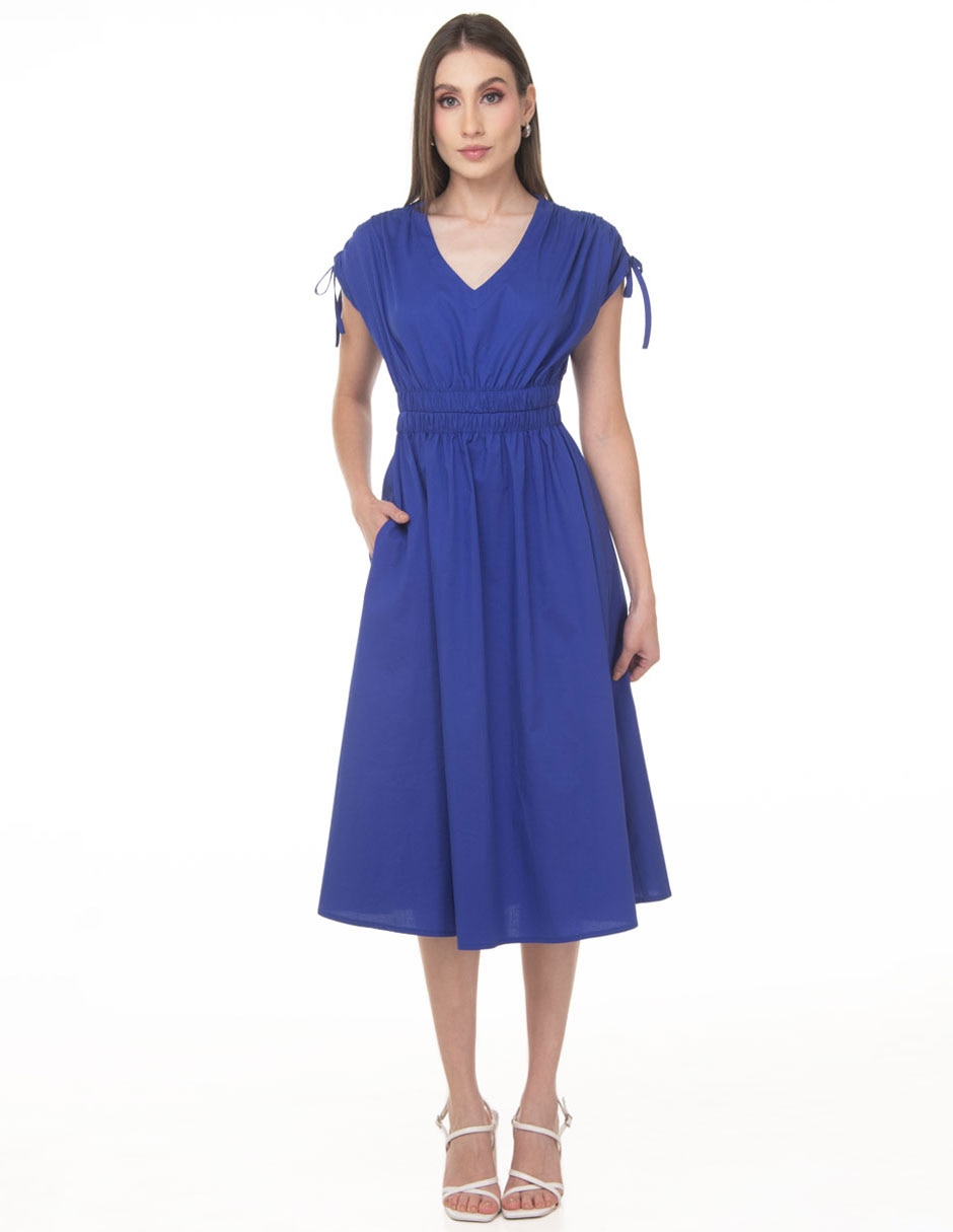 Vestido midi casual coleccion junio para mujer Vestido midi casual coleccion junio para mujer
