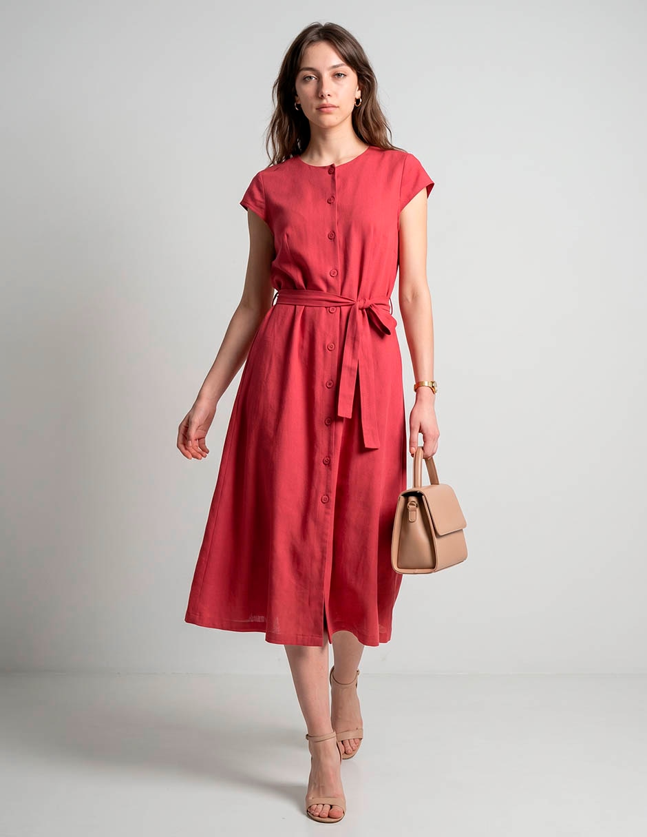 Vestido midi casual para mujer