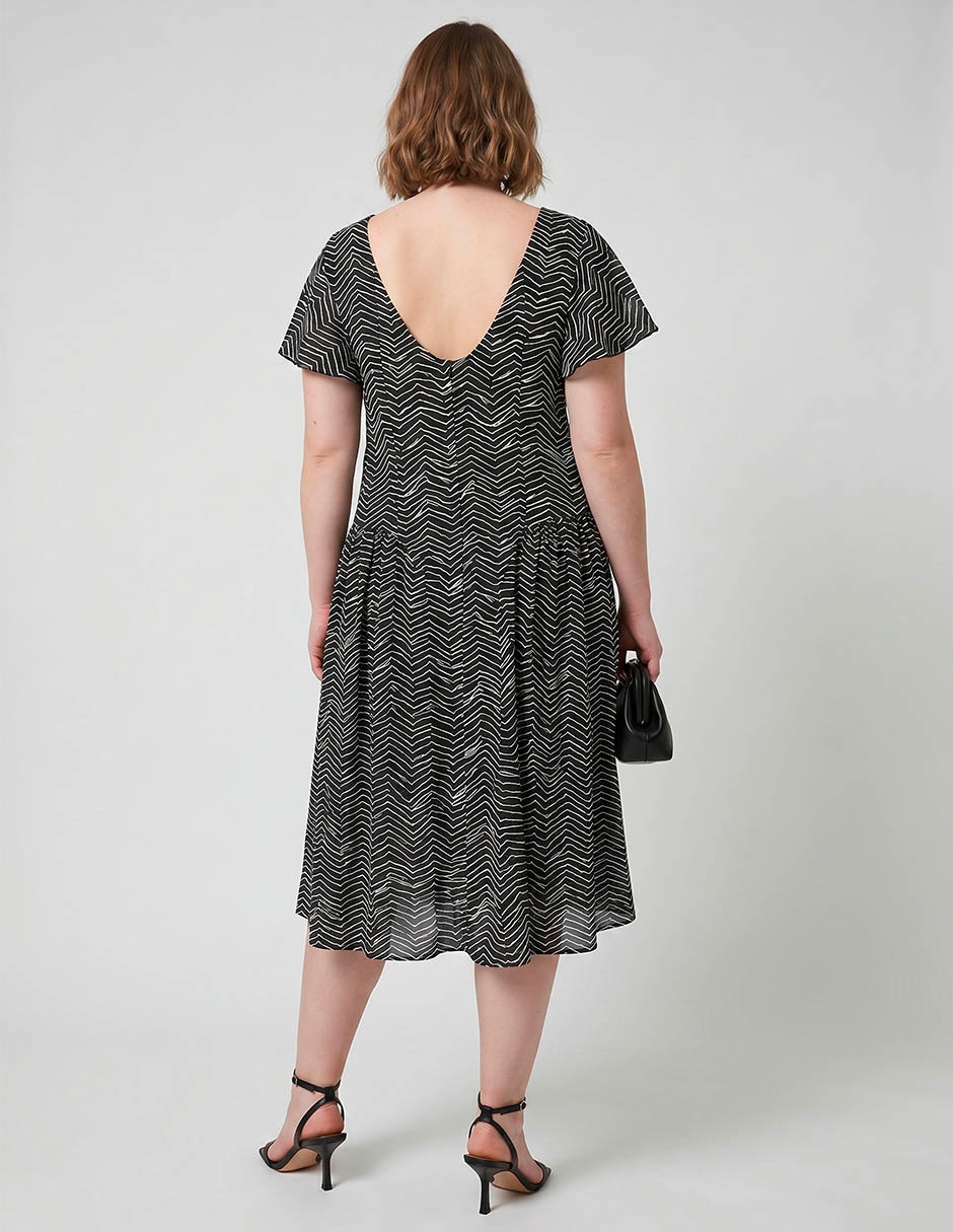 Vestido a la rodilla casual para mujer 2