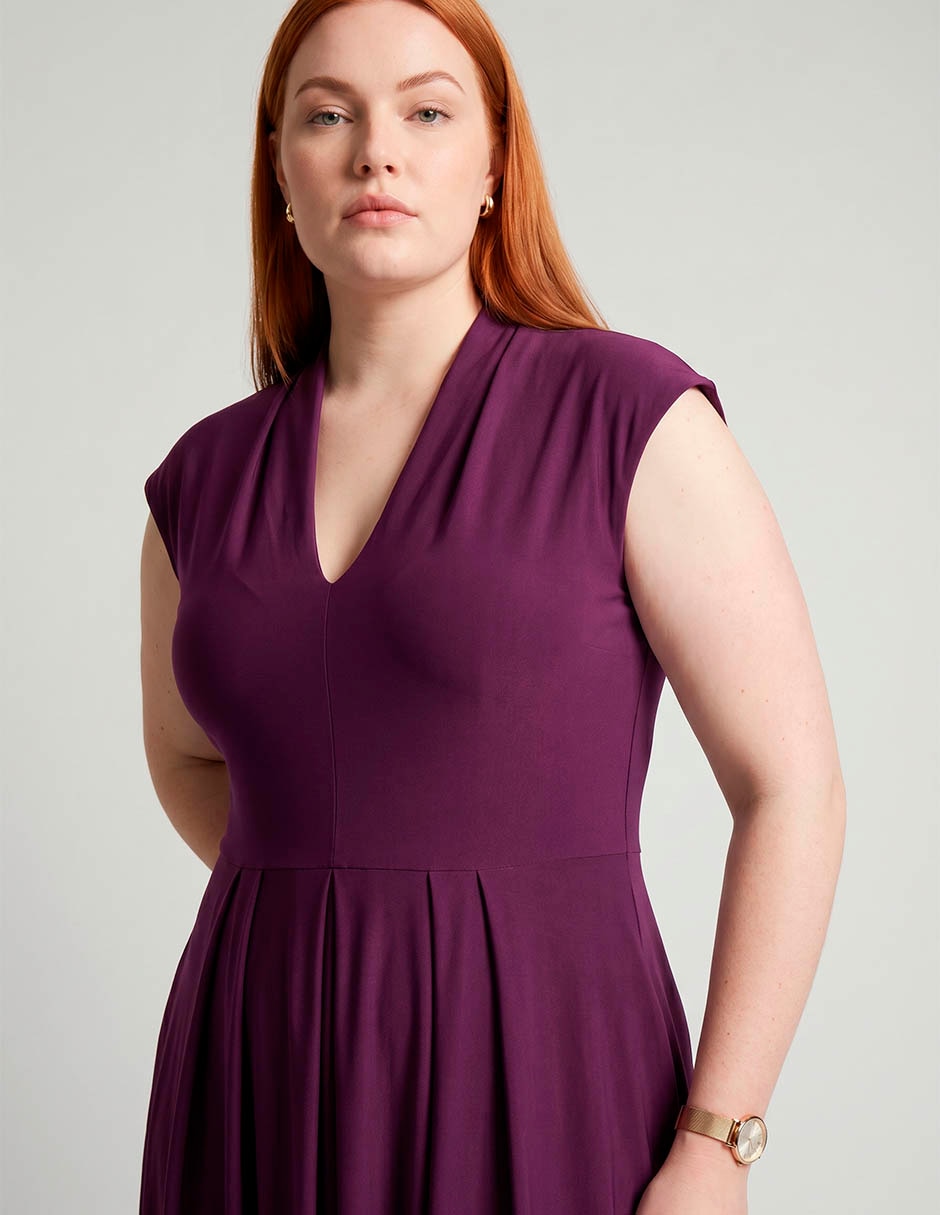 Vestido midi business casual para mujer 3