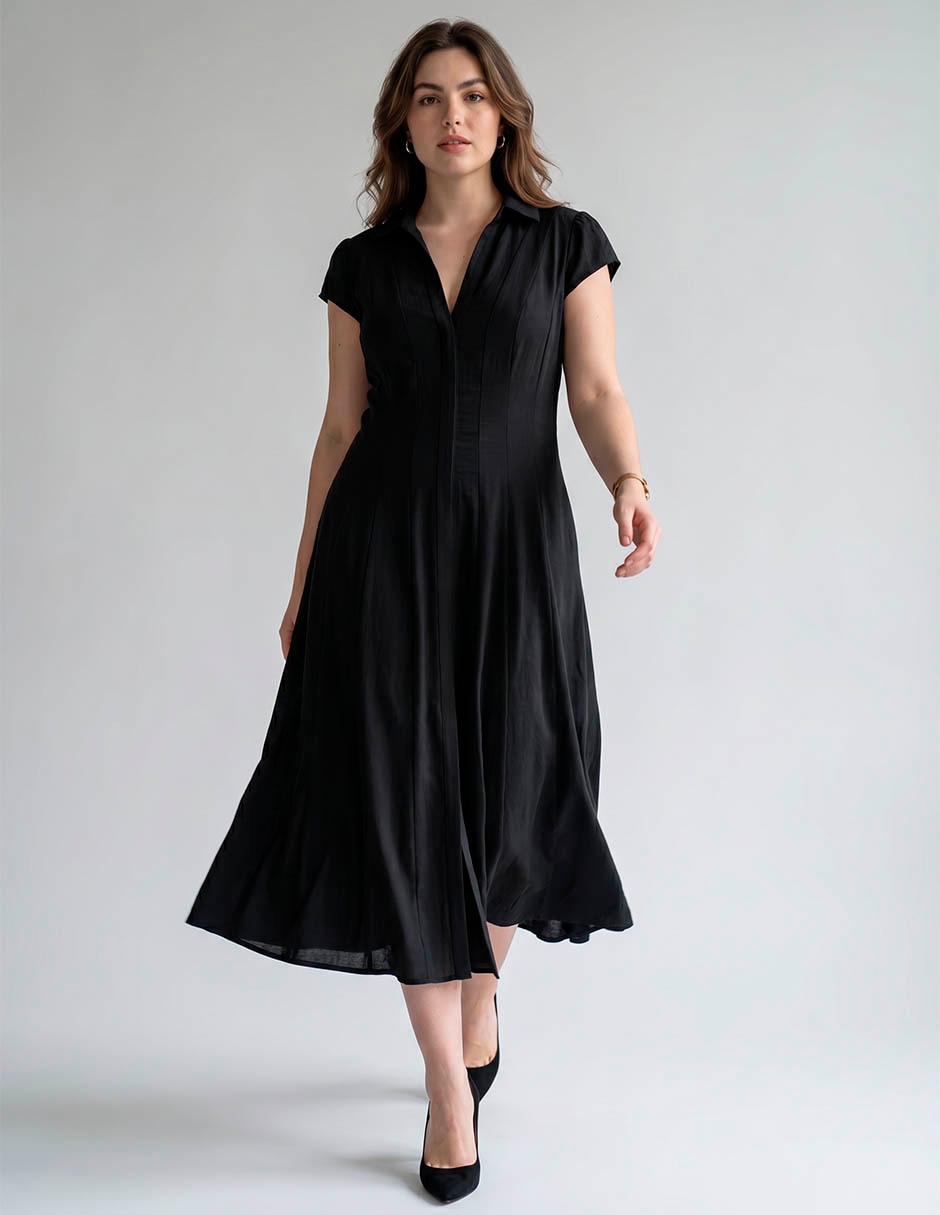 Vestido midi casual para mujer Vestido midi casual para mujer