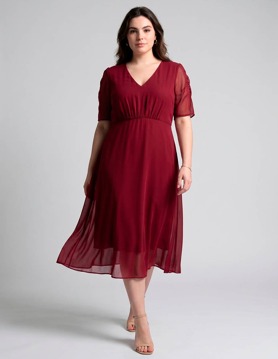 Vestido midi cocktail para mujer
