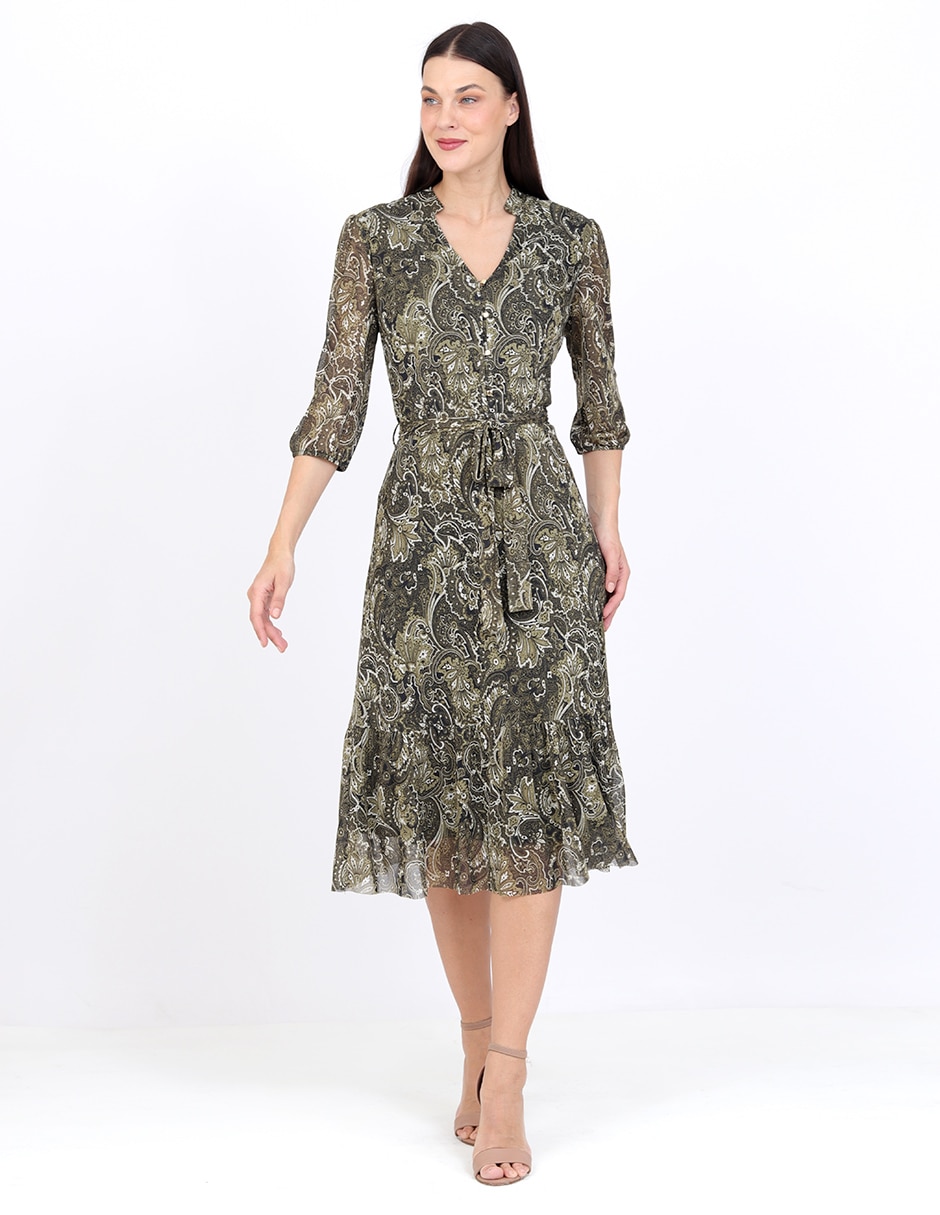 Vestido midi casual para mujer Vestido midi casual para mujer